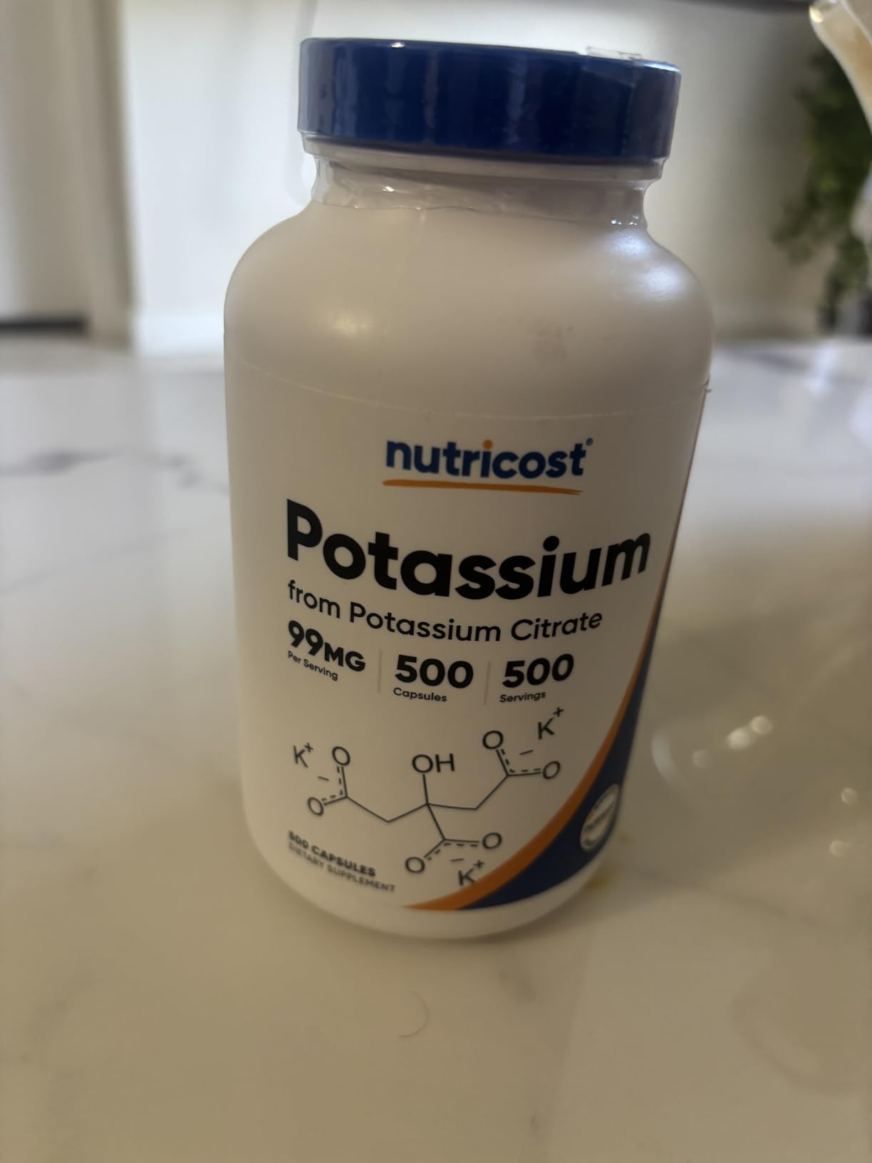 Nutricost Potassium Citrate 99mg, 500 Capsules customer photo 2