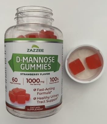 Zazzee D-Mannose, 1000 mg per Serving, 180 Vegan Capsules, 3 Month Supply, Potent & Fast-Acting, Certified Kosher, 100% Pure, All-Natural Urinary Tract Health Support, 100% Vegetarian, Non-GMO customer photo 2