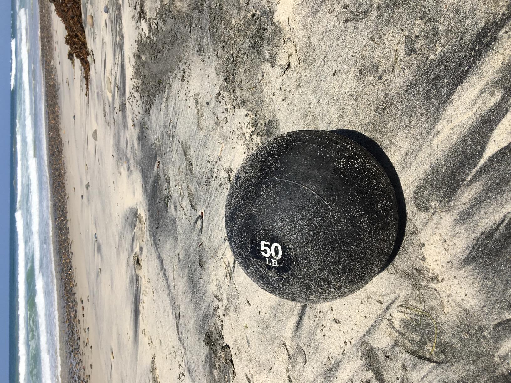 Titan Fitness Rubber Slam Ball, Dead Weight Ball Absorbs Impact, Minimal Bounce, Textured Surface for Strength and Conditioning, Cardio Workouts, Full Body Workout customer photo 2