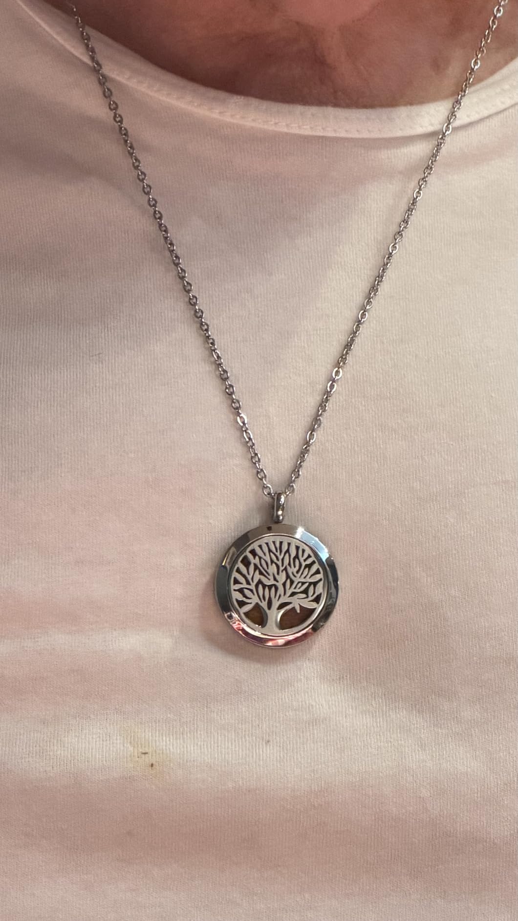 RoyAroma 2PCS Aromatherapy Essential Oil Diffuser Necklace Two Patterns Pendant Locket Jewelry, 23.6