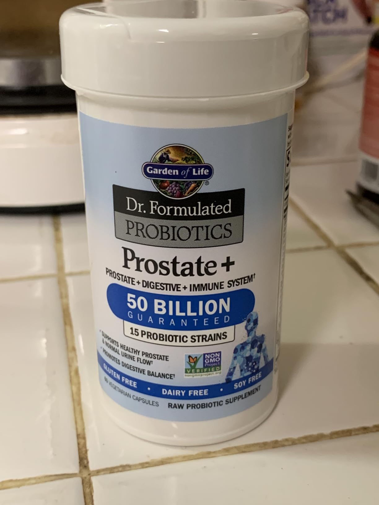 Garden of Life Dr. Formulated Probiotics Prostate+ - 50 Billion CFU - Supports Prostate, Immune & Gut Health - Contains Organic Flowens Cranberry & Vitamin D3 - 60 Vegetarian Capsules customer photo 1