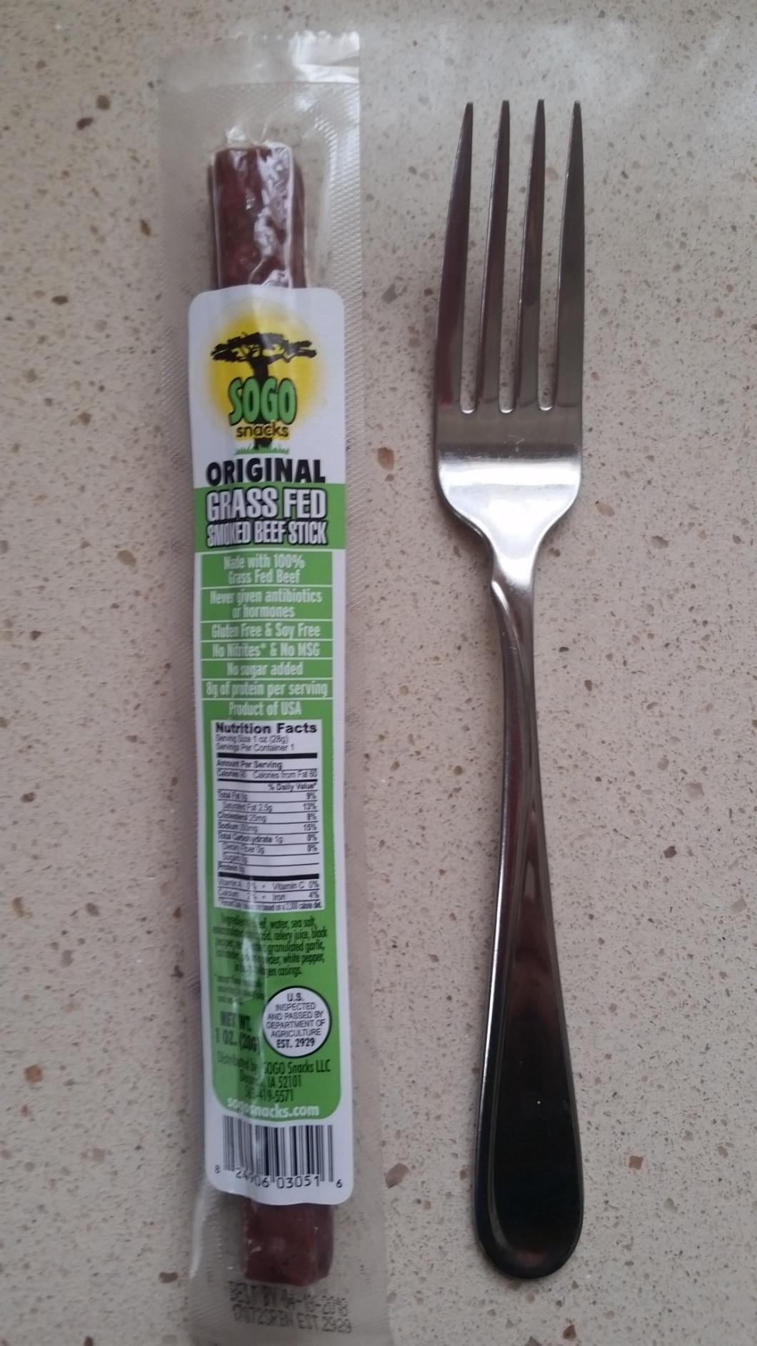 Sogo Snacks Original, No Sugar, 100% Grass-fed & Grass-finished, Non-GMO Beef Sticks. No Added Nitrates, Gluten, Soy, MSG, Dairy, Nuts. Keto, Whole, Paleo Friendly (Original, 1-oz, 12 Count) customer photo 1