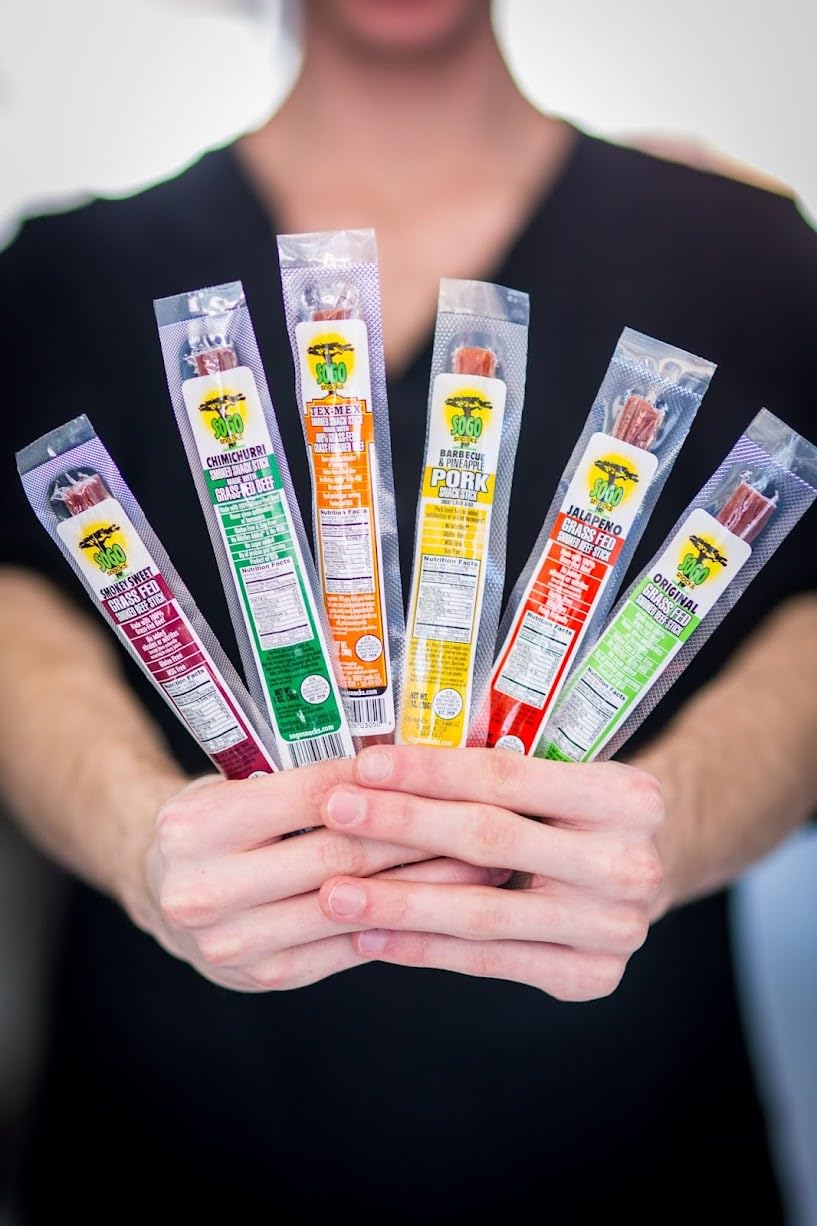 Sogo Snacks Original, No Sugar, 100% Grass-fed & Grass-finished, Non-GMO Beef Sticks. No Added Nitrates, Gluten, Soy, MSG, Dairy, Nuts. Keto, Whole, Paleo Friendly (Original, 1-oz, 12 Count) customer photo 2