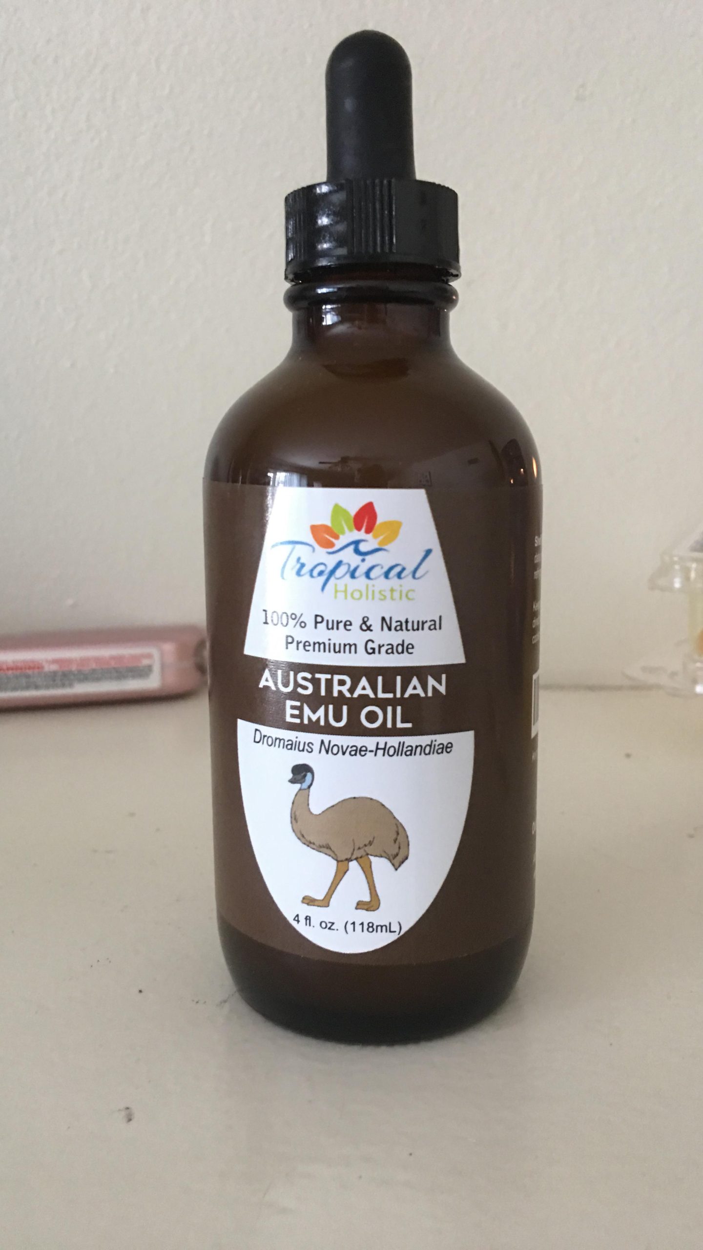 Tropical Holistic 100% Pure Australian Fully Refined Emu Oil 4 oz, Premium Grade Undiluted Natural Moisturizer for Skin, Hair, Piercings, Face, Feet, Nails customer photo 1