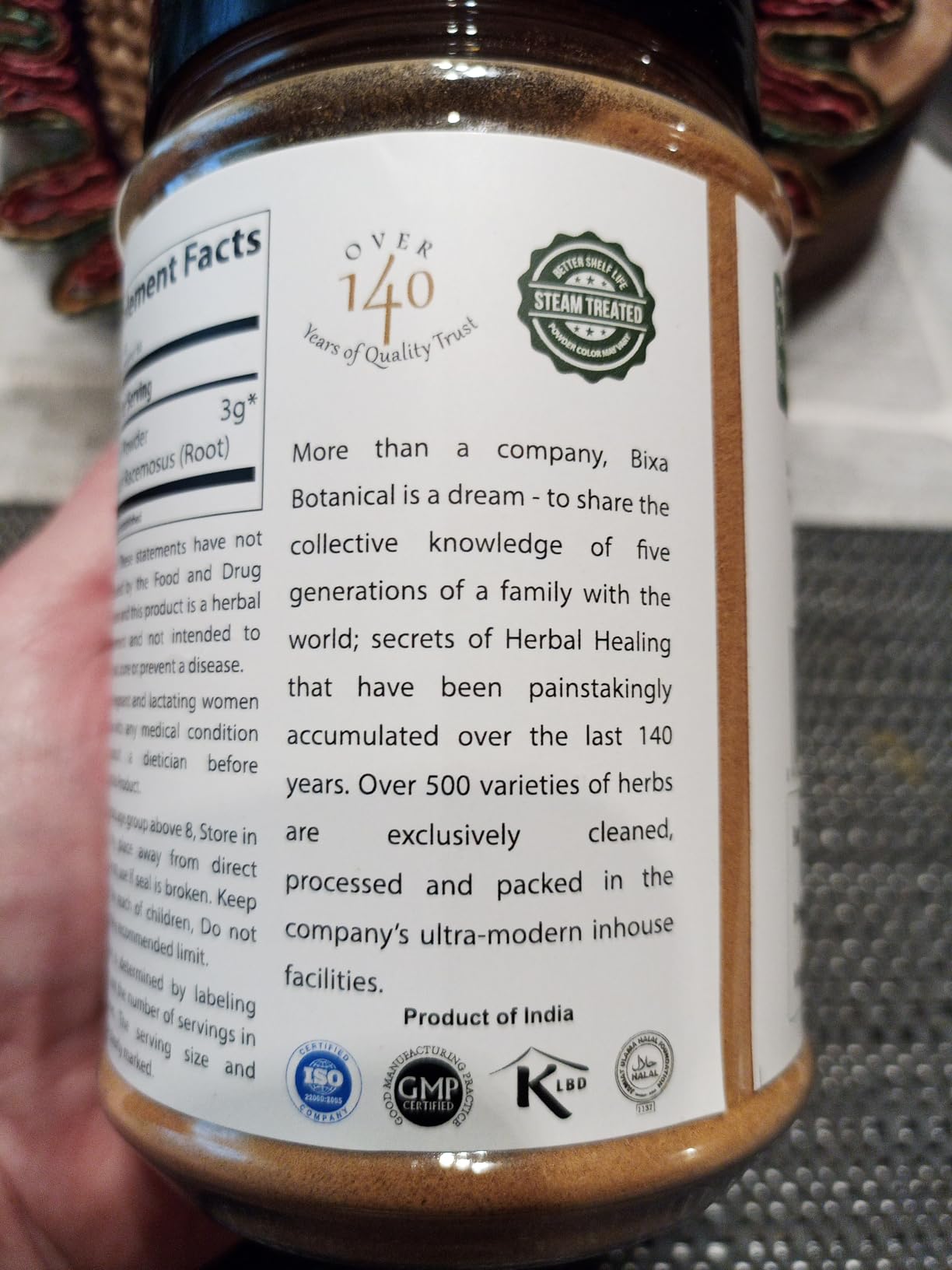 bixa BOTANICAL Shatavari Root Powder | Asparagus Racemosus |Ayurvedic Herbal Supplement | Gluten Free, Non-GMO, Steam Treated, Vegan, 100% Pure.Women Tonic (7 Ounce Pack of 1) customer photo 2
