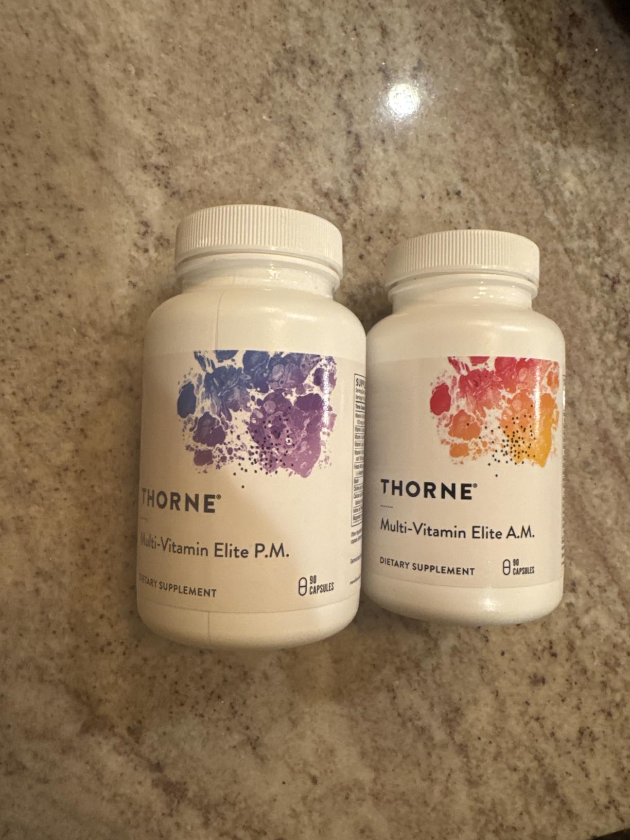 THORNE - Multi-Vitamin Elite - Daily Nutritional Supplement - Two Formulas Support Cellular Energy Production, Restful Sleep & More - Third-Party Certified - Gluten, Dairy & Soy-Free - 180 Capsules customer photo 1