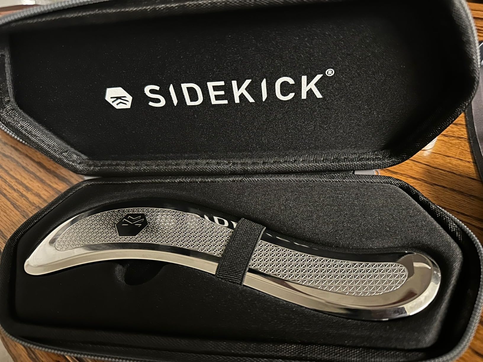 SIDEKICK Echo Muscle Scraper - Steel Gua Sha Tool with Patented Anti-Fatigue Grip - Full Kit Included - Designed for IASTM to Relieve Neck, Shoulder, Back and Muscle Pain customer photo 1