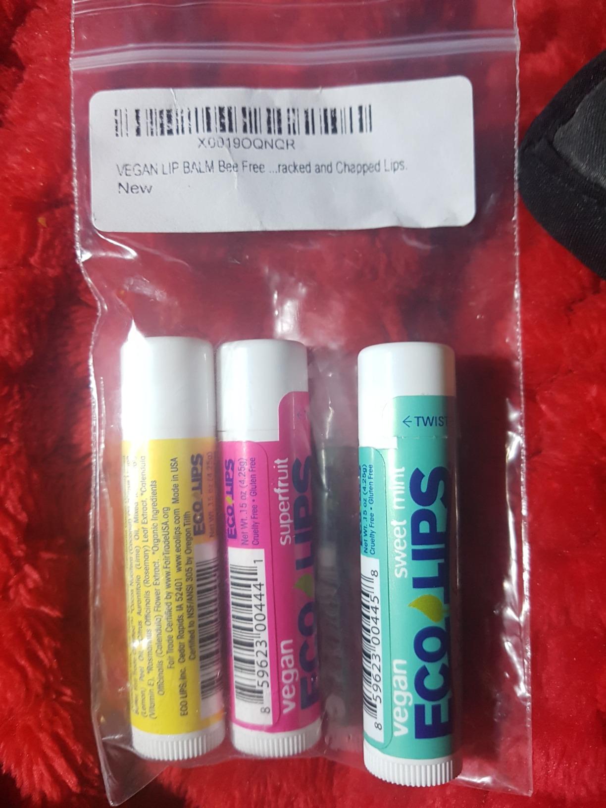 Eco Lips Bee Free Variety Pack Vegan Lip Balm | Candelilla Wax, Cocoa Butter & Coconut Oil Lip Care. Soothe & Moisturize Dry, Chapped Lips - 100% Plastic-Free Plant Pod Packaging - Made in USA customer photo 2