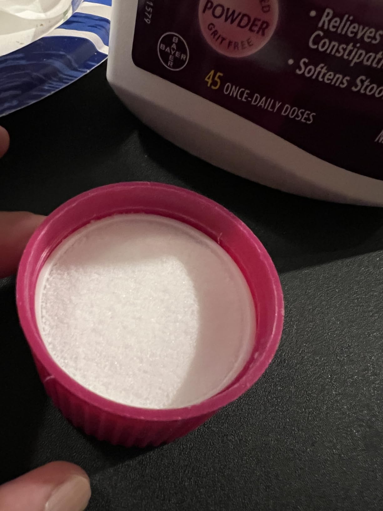 MiraLAX, Laxative Powder, Gentle Constipation Relief for Adults, Stool Softener with PEG 3350, Nonstimulant Laxative, No Harsh Side Effects, Osmotic Laxative, 45 Count customer photo 1