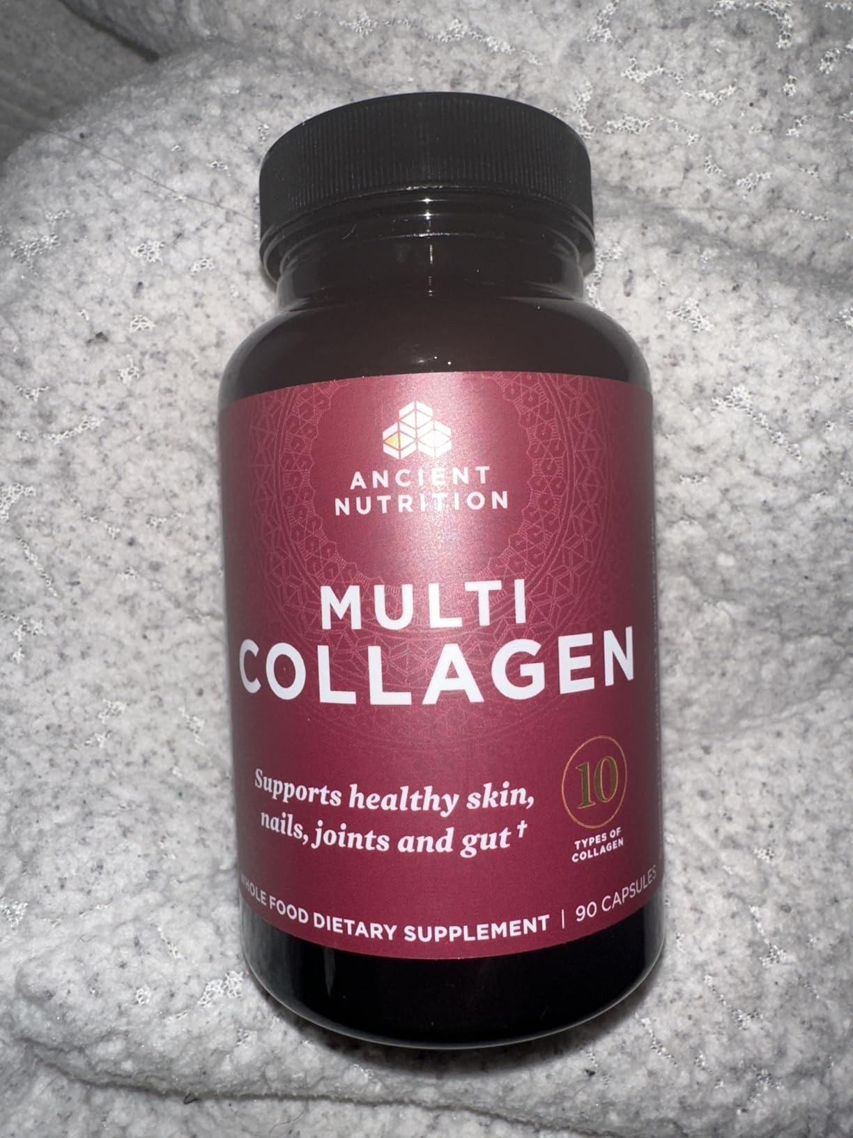 Ancient Nutrition Collagen Peptides Pills, Hydrolyzed Multi Collagen Supplement, Types I, II, III, V & X, Supports Healthy Skin and Nails, Gut Health and Joints, 90 Capsules customer photo 1