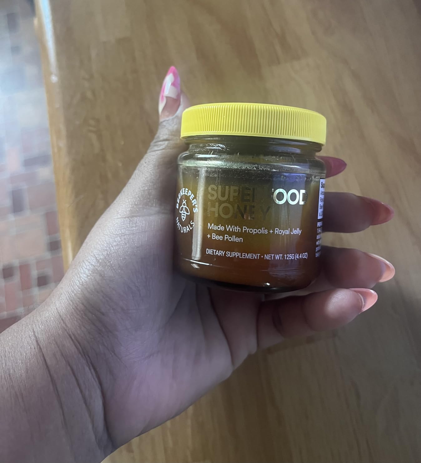 Superfood Honey by Beekeeper's Naturals - Bee Pollen, Royal Jelly, Propolis, Honey - Natural Energy, Immune Support, Mental Clarity, Athletic Performance (11.6 oz) customer photo 1
