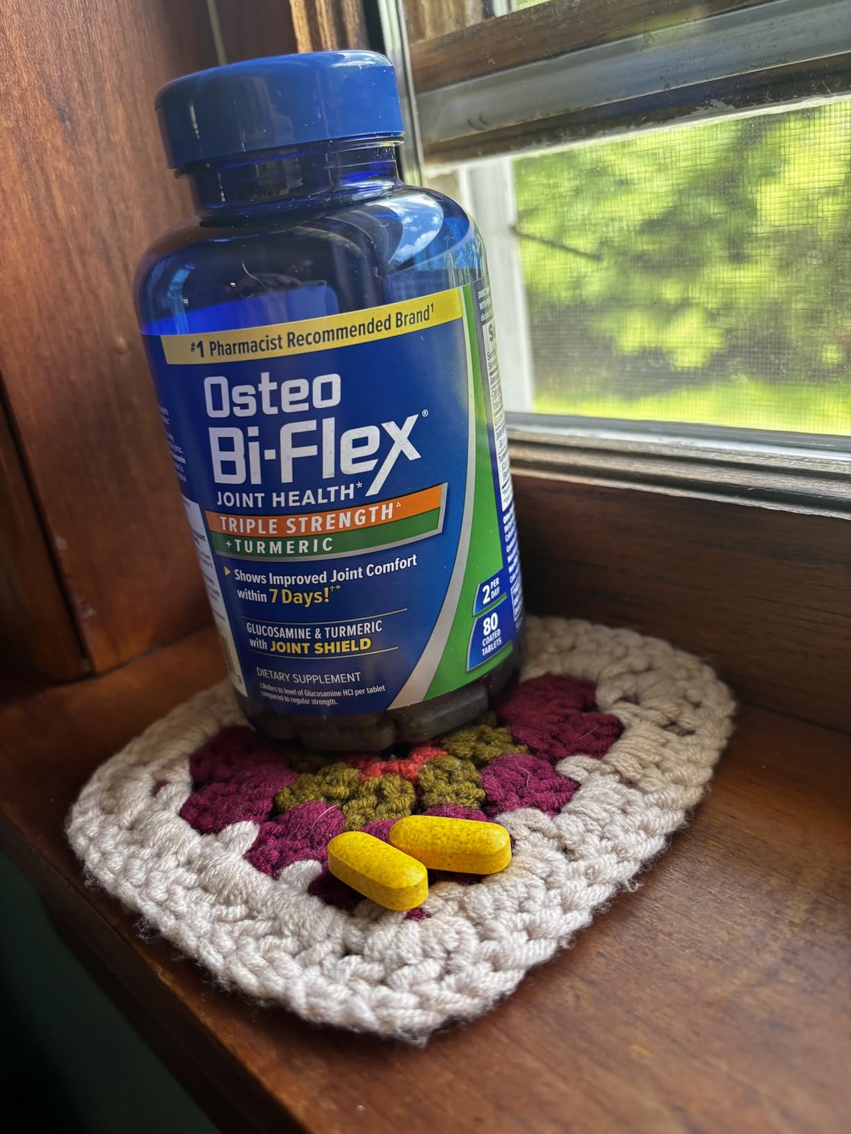 Osteo Bi-Flex Triple Strength Glucosamine Supplement with Turmeric Extract, Improve Joint Function, Antioxidant Power, 80 Coated Tablets customer photo 1