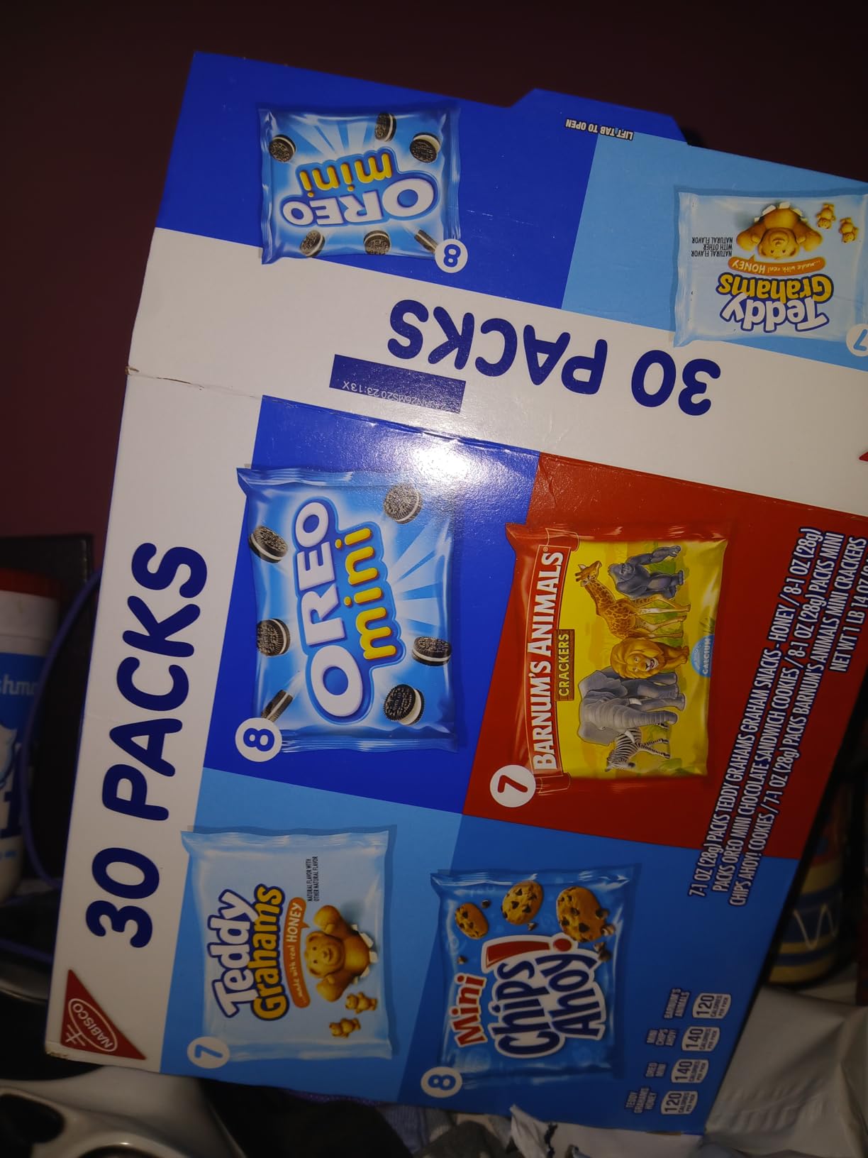 Nabisco, Team Favorites Variety Pack, Oreo Mini, Chips Ahoy! Mini, Teddy Grahams Honey and Barnum's Animal Crackers, 30 Snack Packs customer photo 1