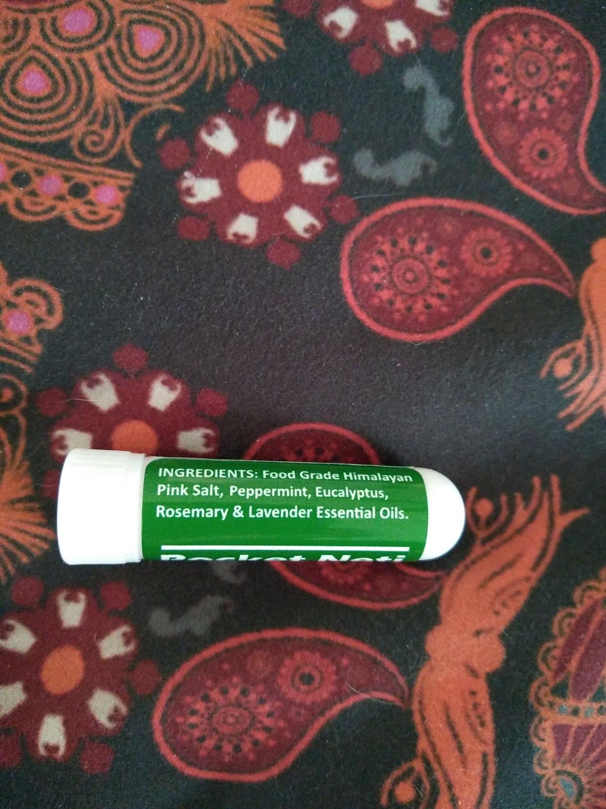 Basic Vigor Pocket Neti Breathe Easy Himalayan Salt Aromatherapy Sinus Inhaler 2 Pack with Essential Oils. Natural Nasal Stick/Nasal Inhaler with Eucalyptus. Made in the USA. customer photo 2