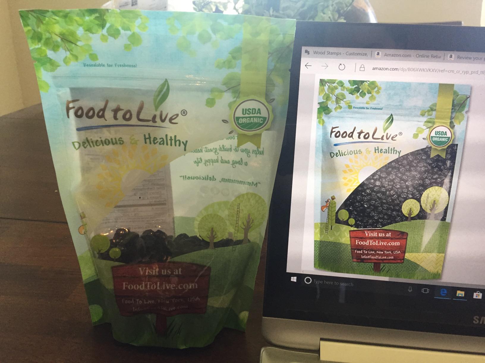 Food to Live Organic Dried Blueberries, 1 Pound Non-GMO, Kosher, Vegan, Unsulfured, Bulk customer photo 2