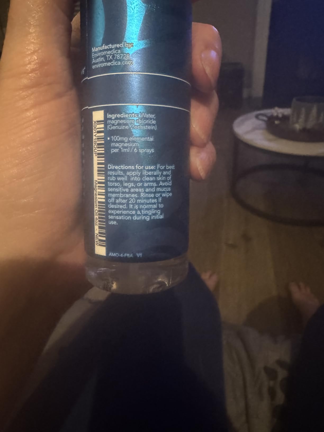 Ancient Minerals Magnesium Oil Spray Bottle of Pure Genuine Zechstein Magnesium Chloride - Topical Magnesium for Skin Application (4fl oz) customer photo 1