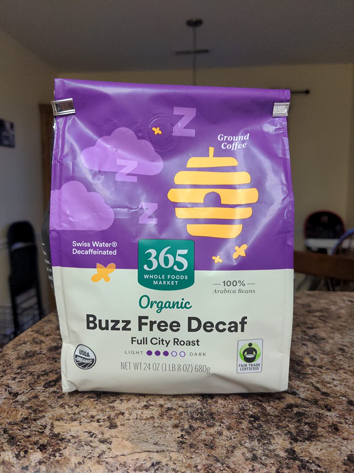 365 by Whole Foods Market, Buzz Free Decaf Ground Coffee, Medium Roast, 24 Ounce customer photo 1