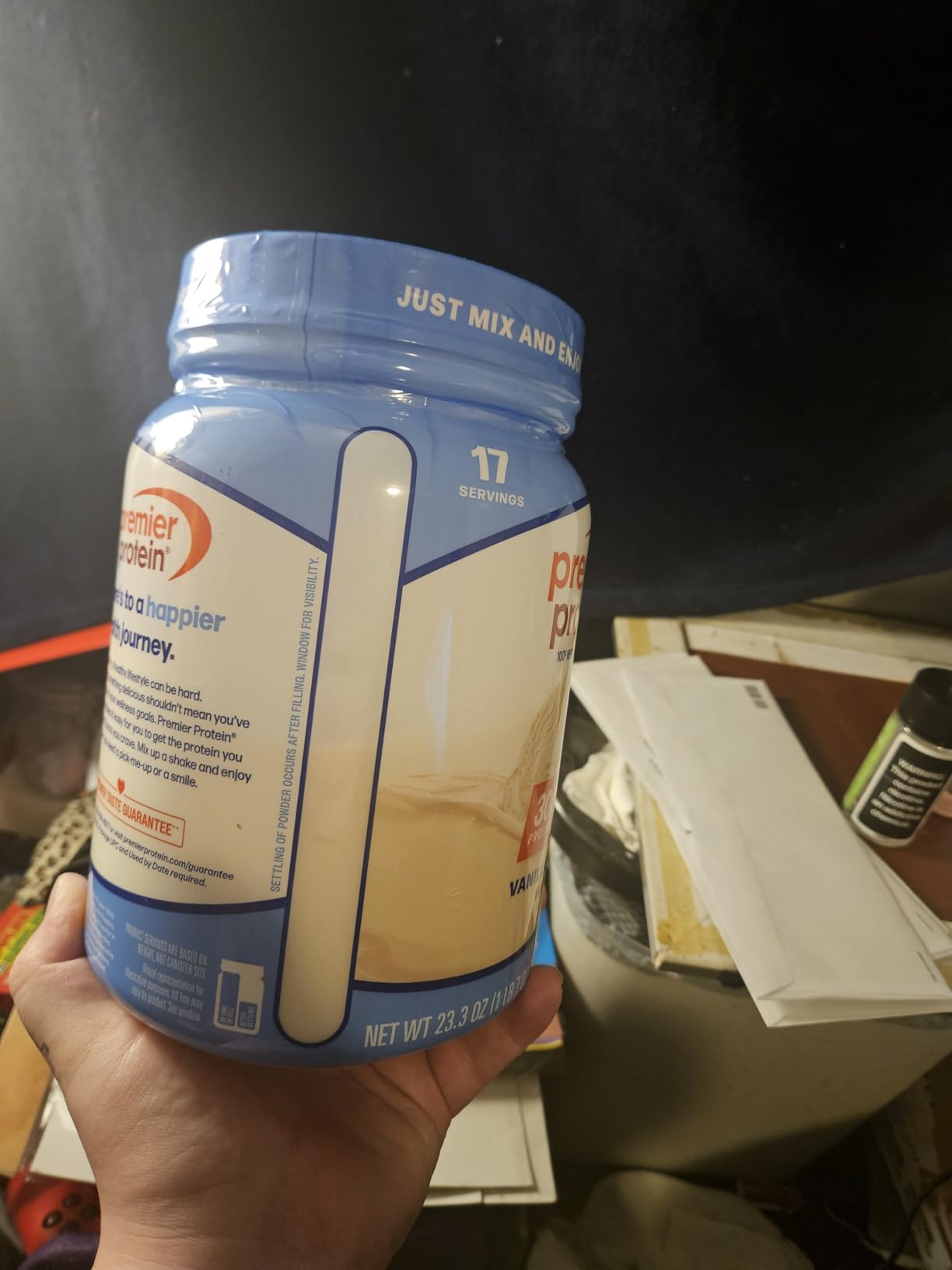 Premier Protein 30g High Protein Powder, 100% Whey, Vanilla, 17 Servings | No Added Sugar, Supports Muscle Health, Soy & Gluten-Free, 1.5 lb customer photo 1