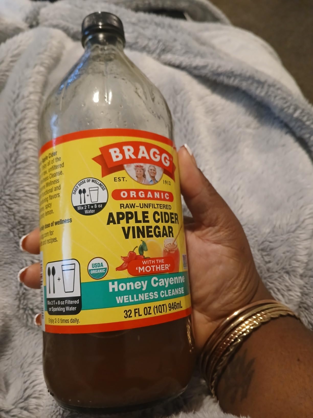 Bragg Organic Apple Cider Vinegar Honey Cayenne Wellness Cleanse with the Mother - 32 fl oz - Raw and Unfiltered customer photo 1