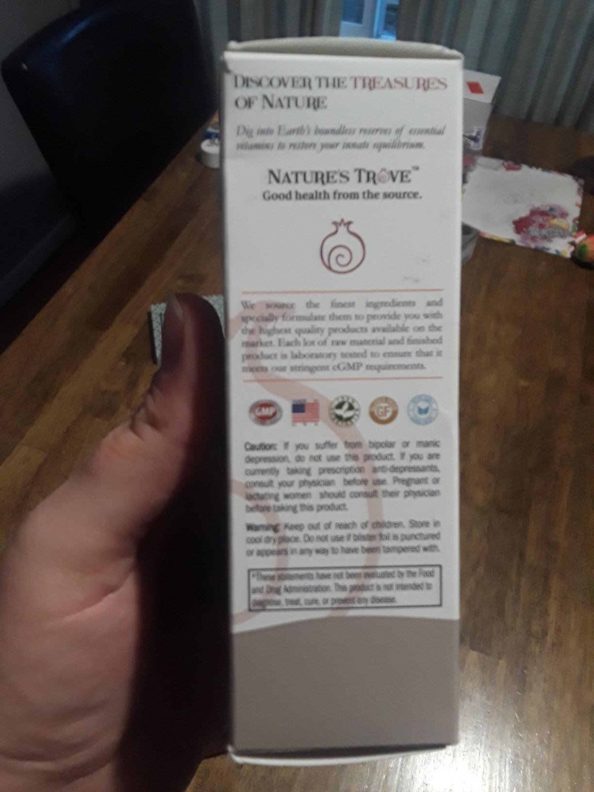 Nature's Trove SAM-e 400mg 30 Enteric Coated Caplets. Vegan, Kosher, Non-GMO, Soy Free, Gluten Free - Mood and Joint Support - Cold Form Blister Packed customer photo 1