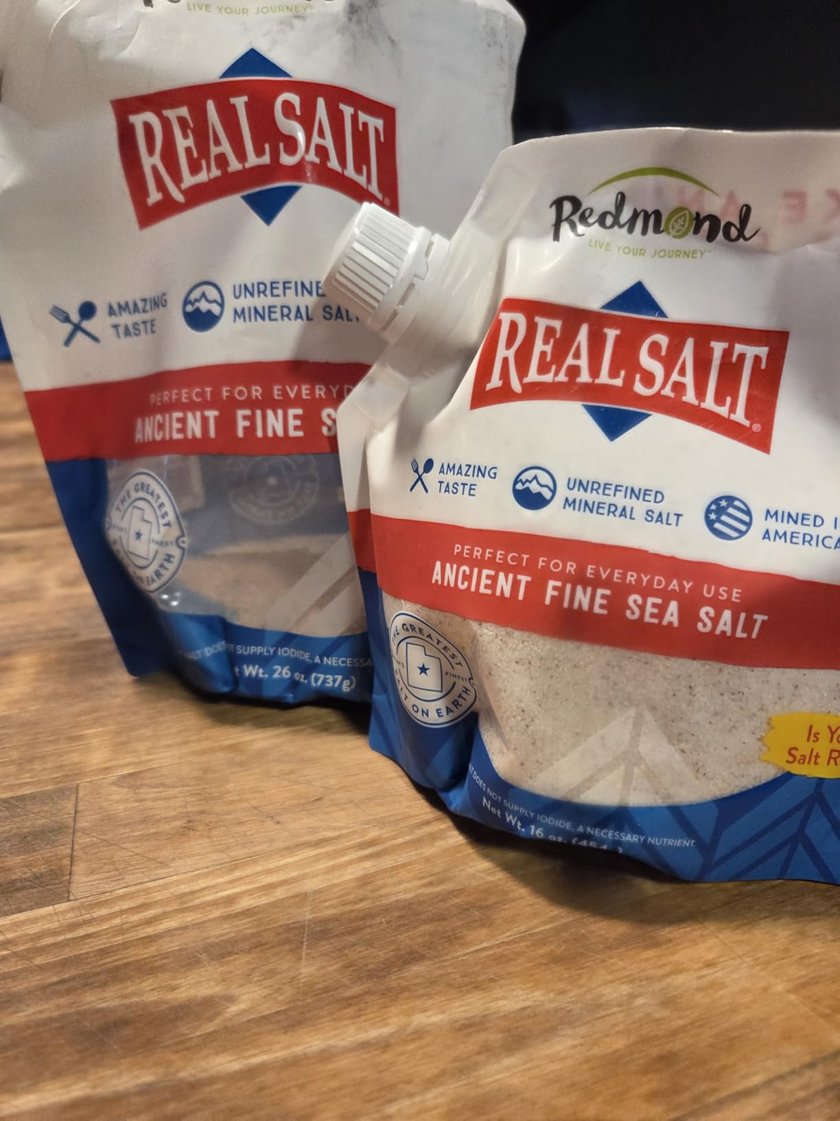 Redmond Real Salt - Ancient Fine Sea Salt, Unrefined Mineral Salt, 16 Ounce Pouch (1 Pack) customer photo 2