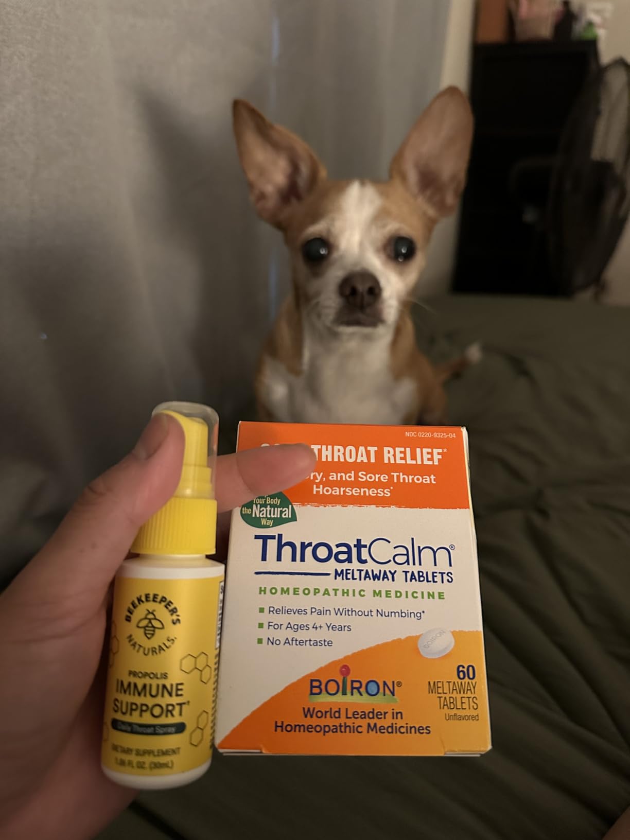 Boiron ThroatCalm Tablets for Relief of Sore Throat, Scratchy, Red or Dry Throat, and Hoarseness - 60 Count customer photo 1