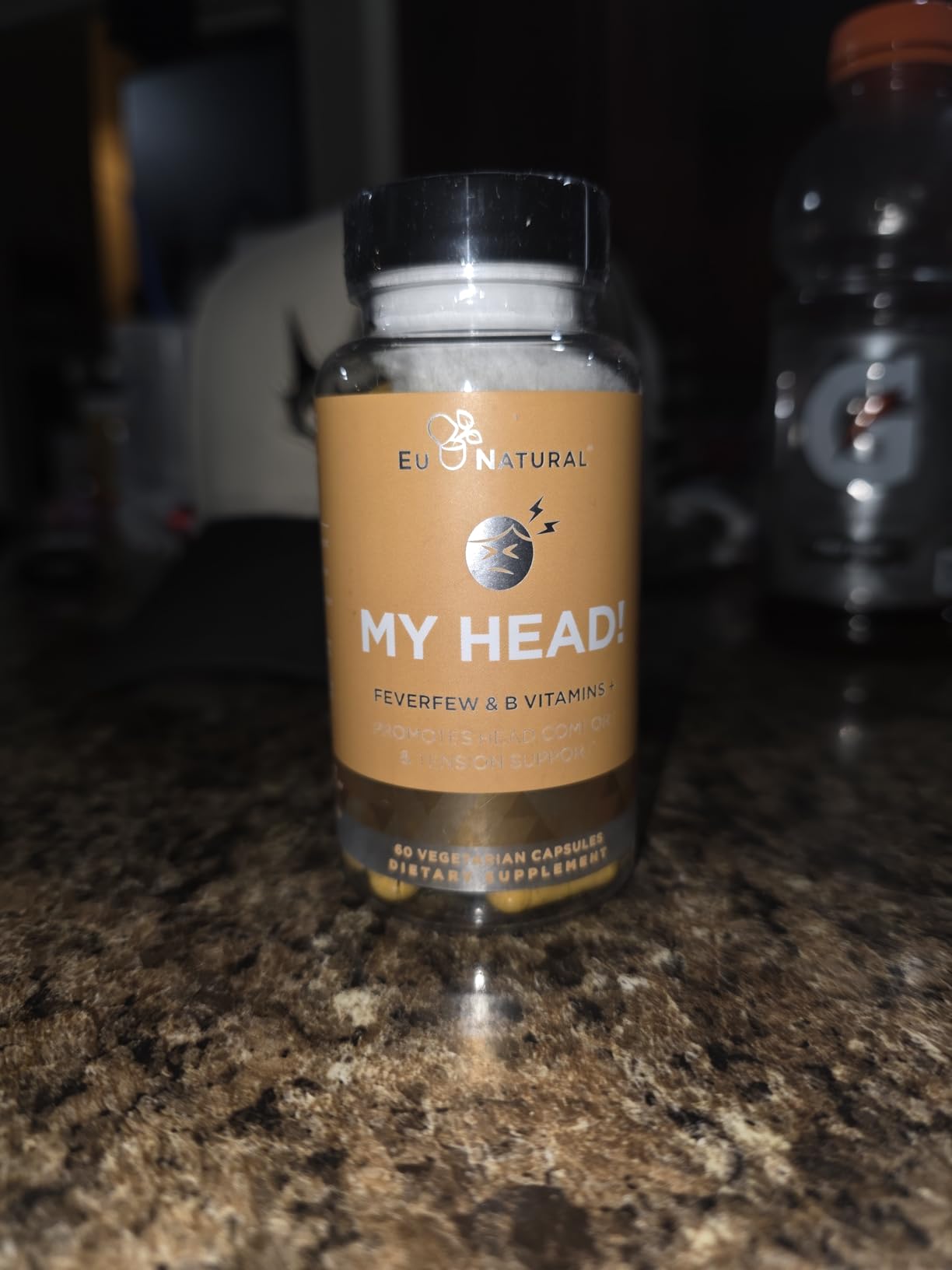 My Head! Headache Vitamins - Sensitivity, Tension, Comfort, Healthy Head Function - Magnesium, Feverfew, Boswellia, Vitamin D, Ginger - 60 Soft Capsules customer photo 1