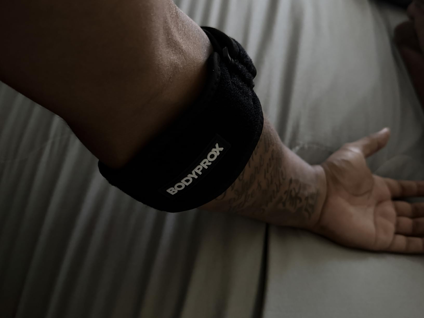 Bodyprox Elbow Brace 2 Pack for Tennis & Golfer's Elbow Pain Relief | Adjustable compression strap helps ease forearm stress from sports, workouts, work, and daily tasks. customer photo 1