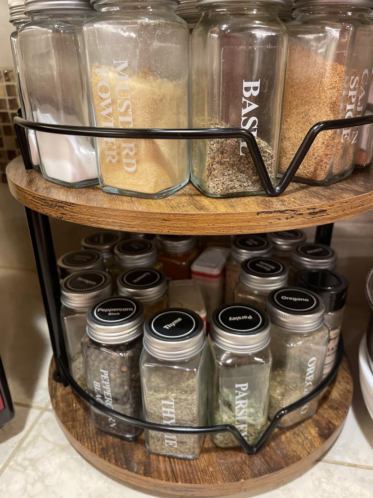 AOZITA 24 Pcs Glass Spice Jars with Labels customer photo 1