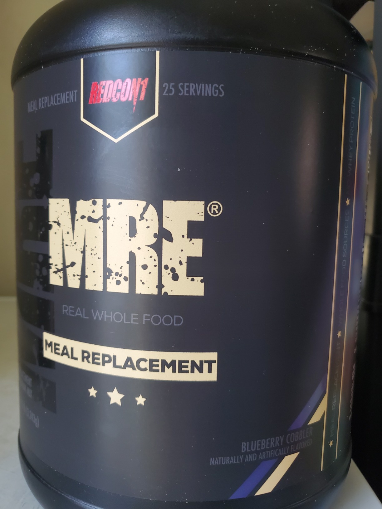 REDCON1 MRE Whole Food Protein Powder, Blueberry Cobbler - Meal Replacement Made with Animal and Plant Based Protein Sources, Nutrient and Calorie Dense, 0g Added Sugar (24 Servings) customer photo 2