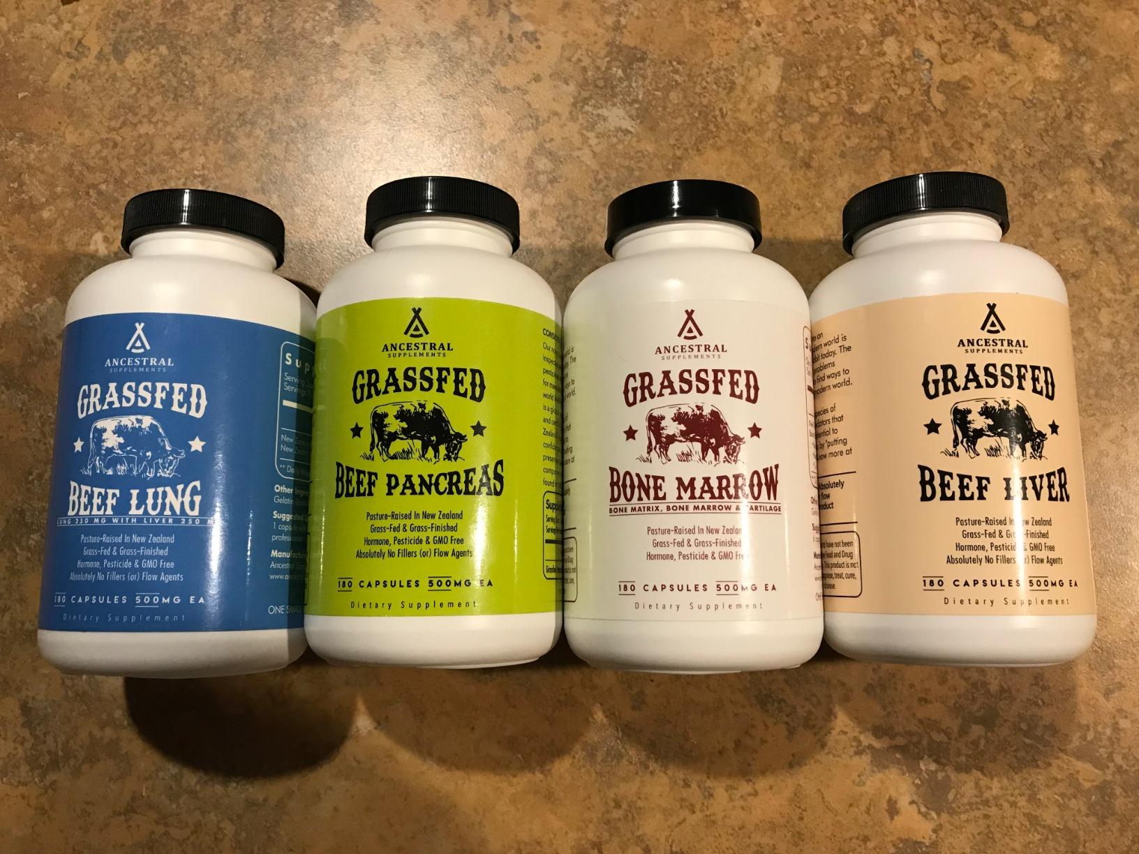 Ancestral Supplements Grass Fed Beef Pancreas Supplement, 500mg, Pancreatic Support with Proteolytic Digestive Enzymes for Digestion Support, Including Trypsin, Non GMO, 180 Capsules customer photo 2