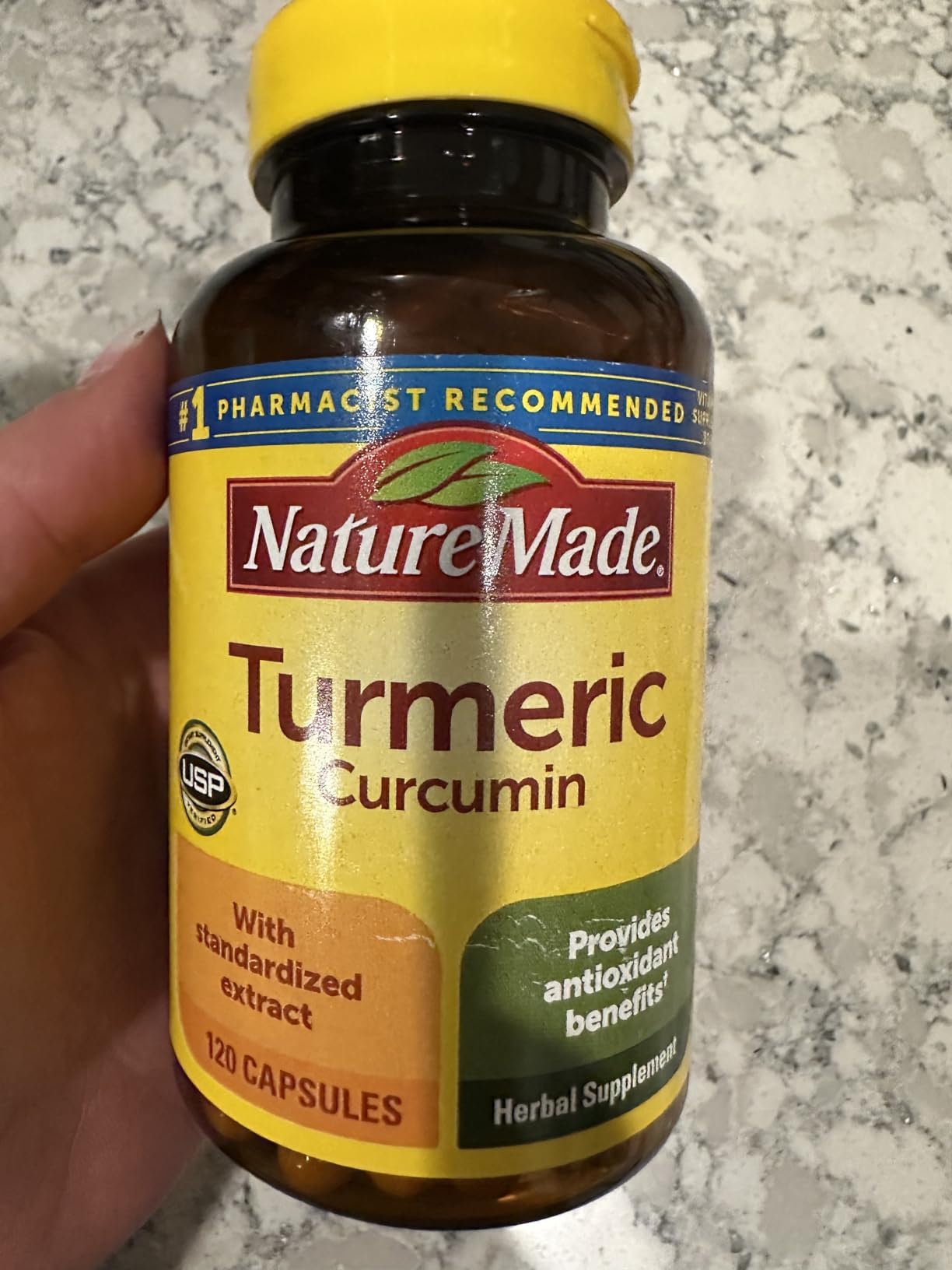 Nature Made Turmeric Curcumin 500 mg, Turmeric Curcumin Supplement for Antioxidant Support, 120 Capsules, 120 Day Supply customer photo 2
