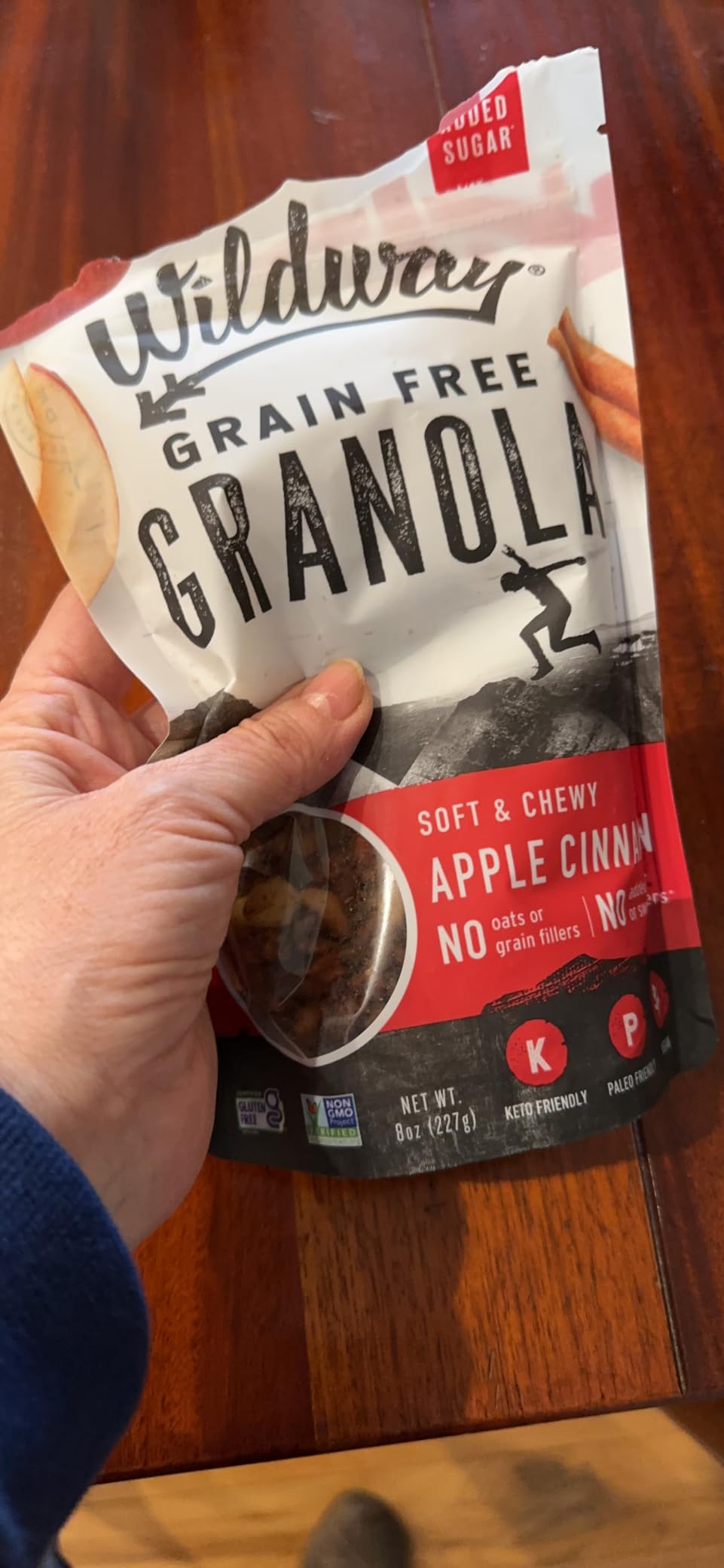 Wildway Keto Granola with Organic Ingredients | Apple Cinnamon | Grain-Free, Gluten-Free Cereal | Vegan, Low Carb & No Sugar Added | Paleo-Friendly, Non-GMO | Nutrient-Rich Fruit & Nut Snack | 8oz customer photo 1
