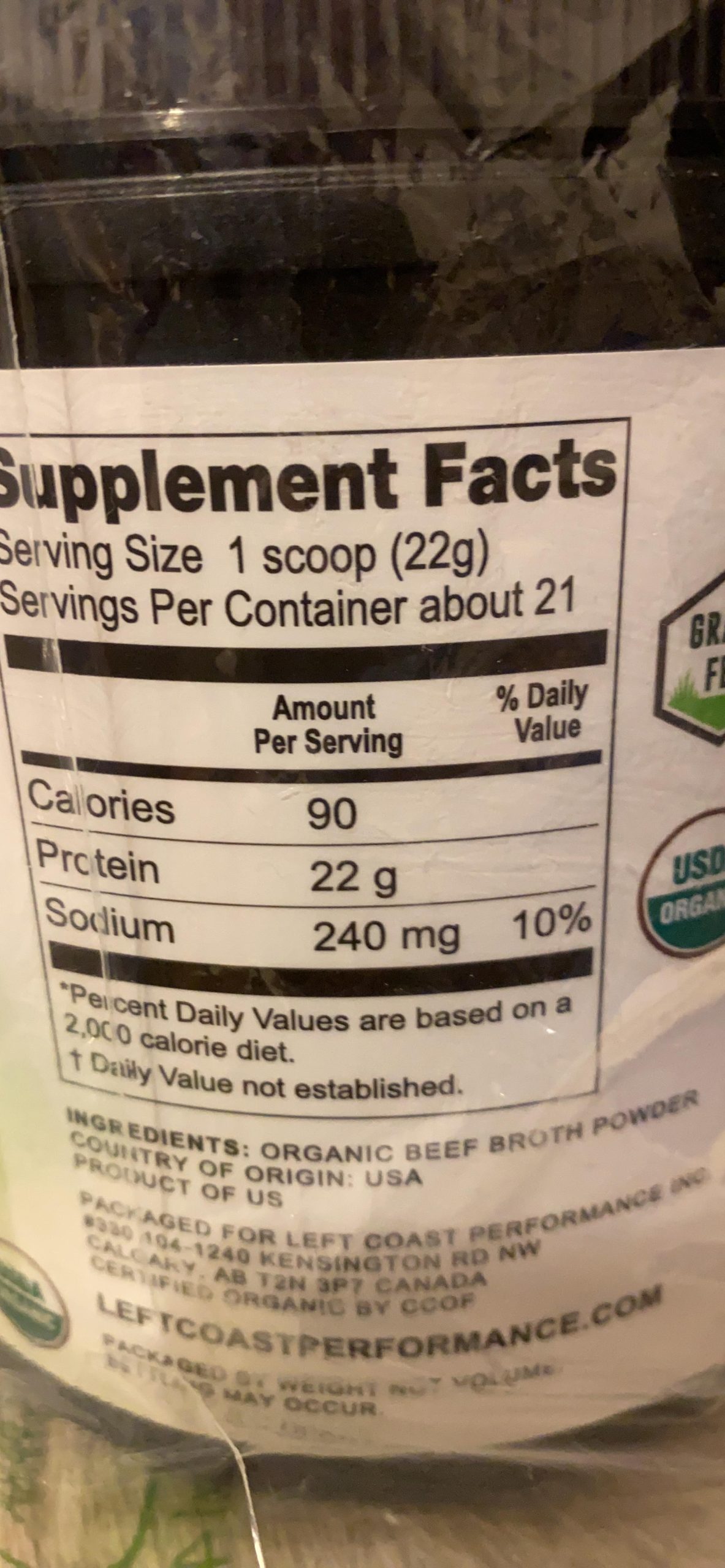 16oz Organic Bone Broth Protein Powder from Grass Fed Beef - USDA Certified Organic, Single Ingredient, Rich in Collagen, Glucosamine, No Additives, Perfect for Carnivore, Paleo, and Keto Diets customer photo 1