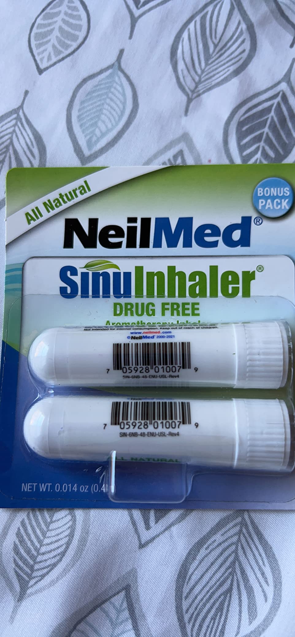 NeilMed SinuInhaler Natural Non Medicated Aromatherapy Inhaler (Bonus Pack) 2 Count (Pack of 1) customer photo 1