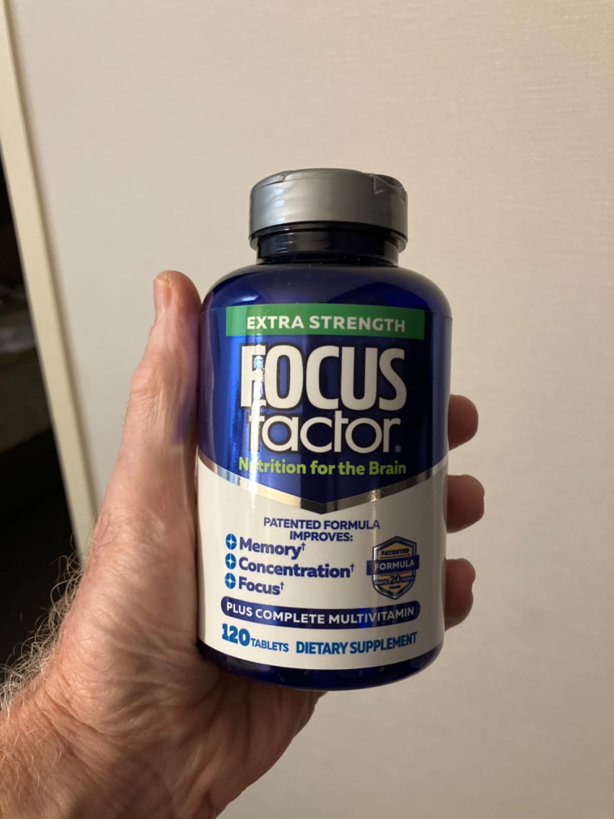 Focus Factor Adults Extra Strength, 120 Count - Brain Supplement for Memory, Concentration and Focus - Complete Multivitamin with DMAE, Vitamin D, DHA - Trusted Health Vitamins customer photo 2