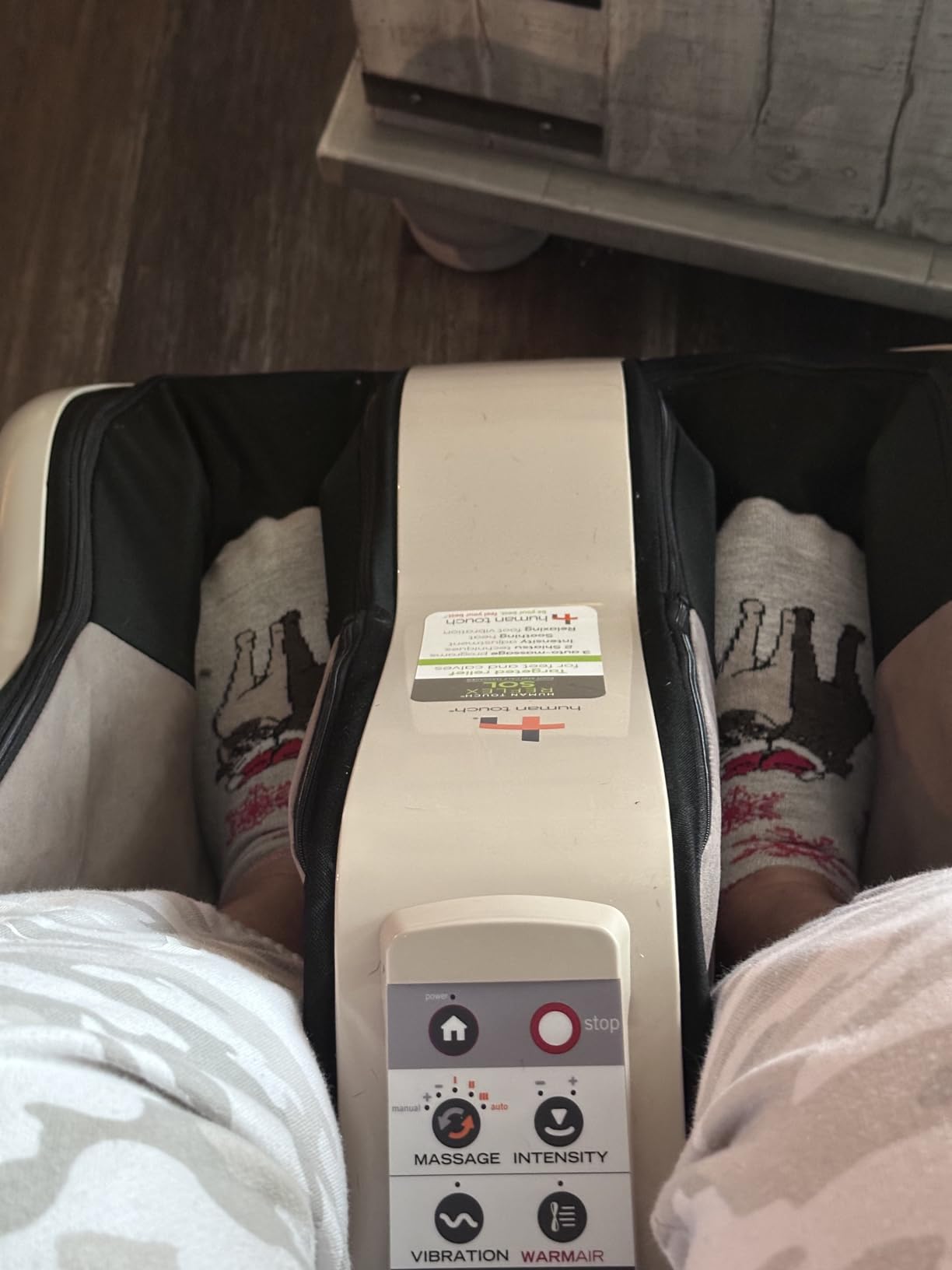 Human Touch Reflex SOL Foot & Calf Massager w/Heat - HSA Approved - Plantar Fasciitis Relief + Circulation + Shiatsu Deep Kneading customer photo 1