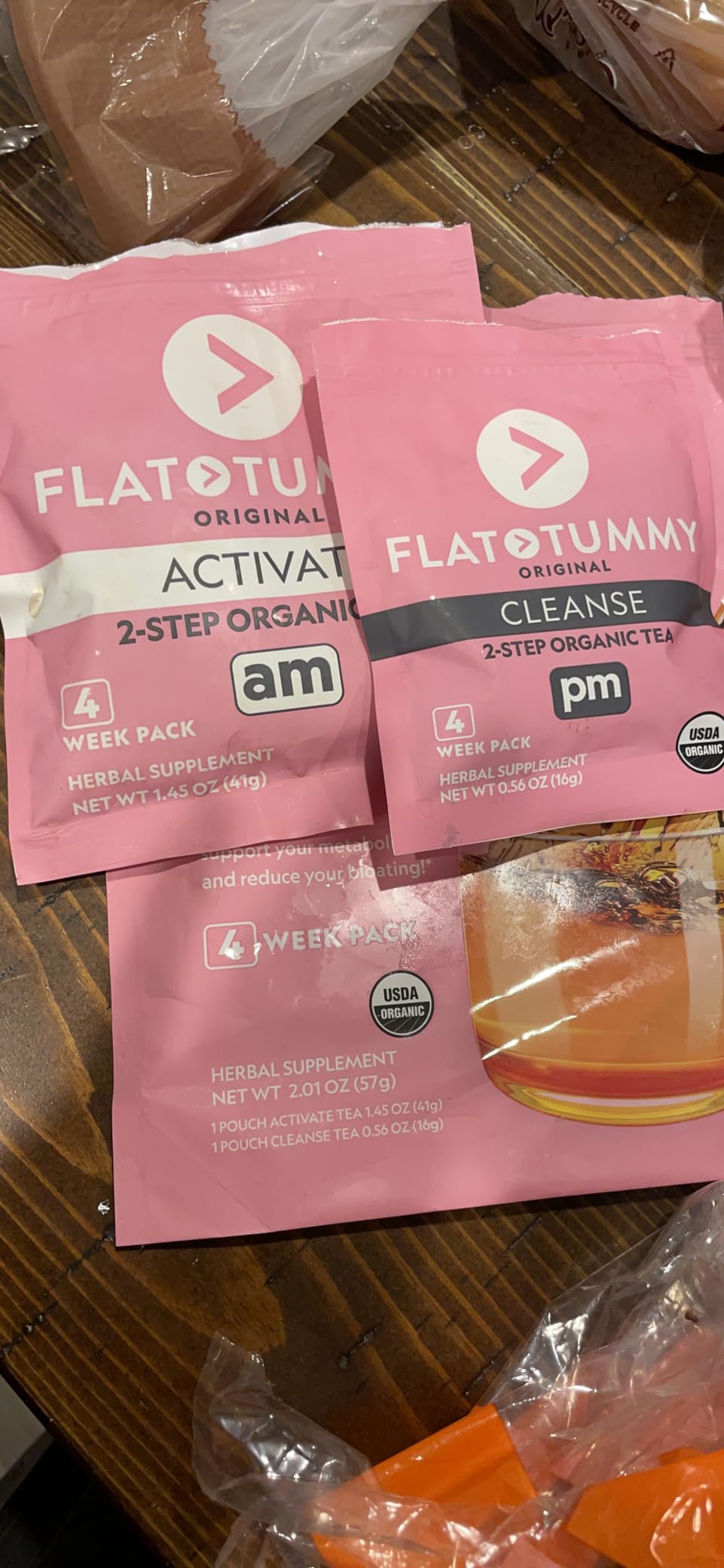 Flat Tummy Tea - 2-step, 4 Week Program - Detox Tea to Boost Energy & Reduce Bloating - All Natural Detox Cleanse w/ Green Tea, Lemon Balm, Dandelion, Fennel, & More - Digestion support customer photo 2