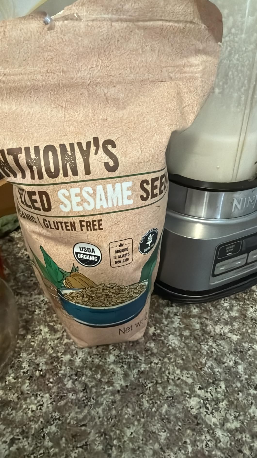 Anthony's Organic Hulled Sesame Seeds, 2 lb, White, Raw, Gluten Free, Non GMO, Keto Friendly customer photo 2