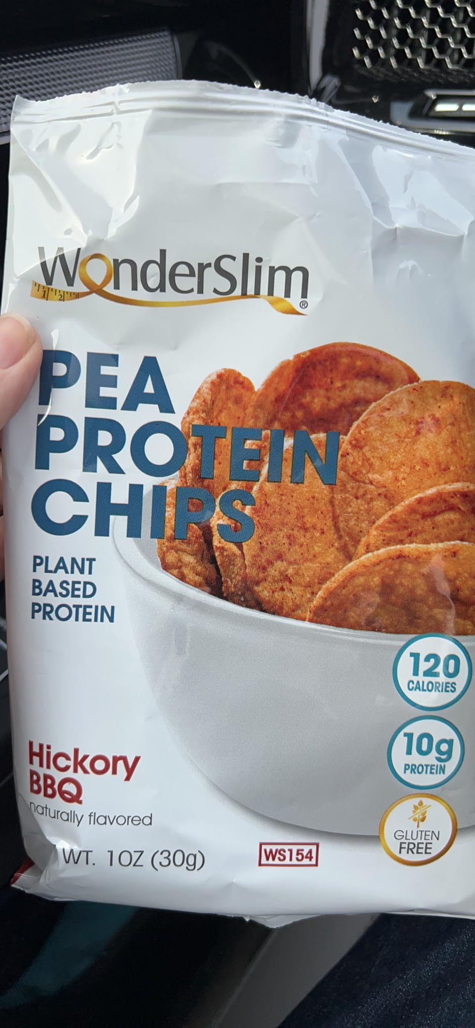 Wonderslim Protein Chips with Probiotics, BBQ | 12g Plant Protein, 170 Cal | High Protein Chips, Vegan, Gluten Free, Non-GMO | Made with Avocado Oil, No Seed Oils | 12 Pack customer photo 1