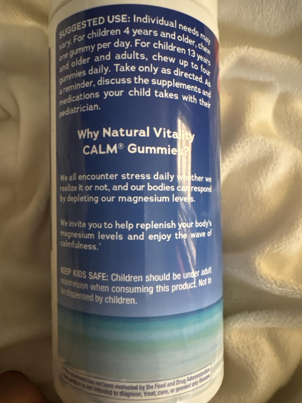Natural Vitality Calm Magnesium Gummies | 330mg Per Serving | Raspberry Lemon Flavored Supplement | Gluten-Free & Vegan | 120 Count customer photo 1