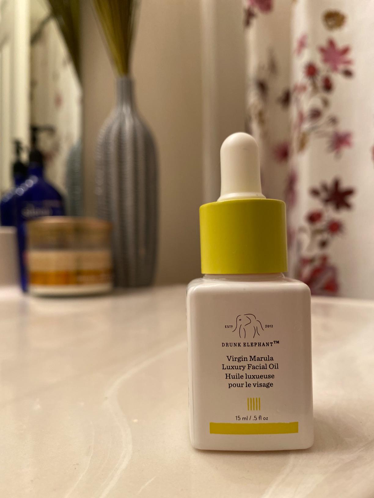 Drunk Elephant Virgin Marula Luxury Facial Oil - Face Oil - Clean Clinical Skincare - Cruelty-Free - Dermatologist-Tested - Free of Essential Oils, Silicones, and Fragrance customer photo 1