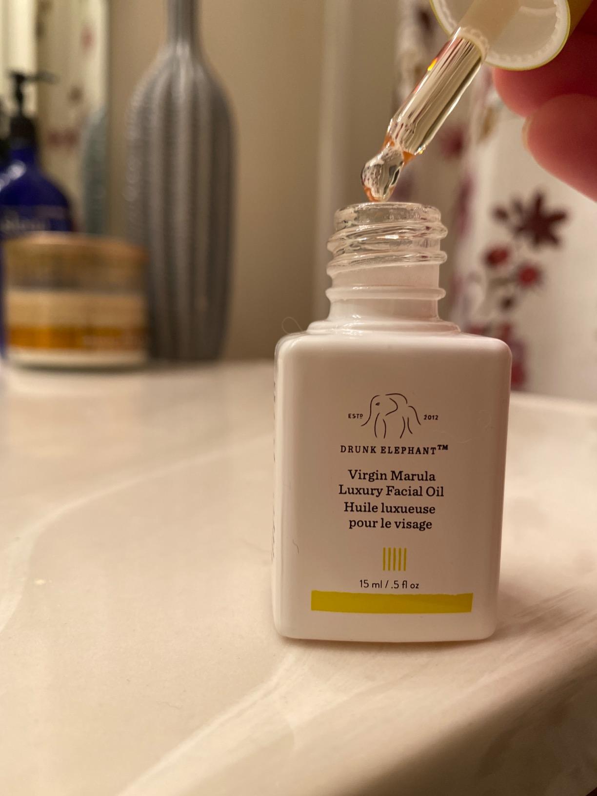 Drunk Elephant Virgin Marula Luxury Facial Oil - Face Oil - Clean Clinical Skincare - Cruelty-Free - Dermatologist-Tested - Free of Essential Oils, Silicones, and Fragrance customer photo 2