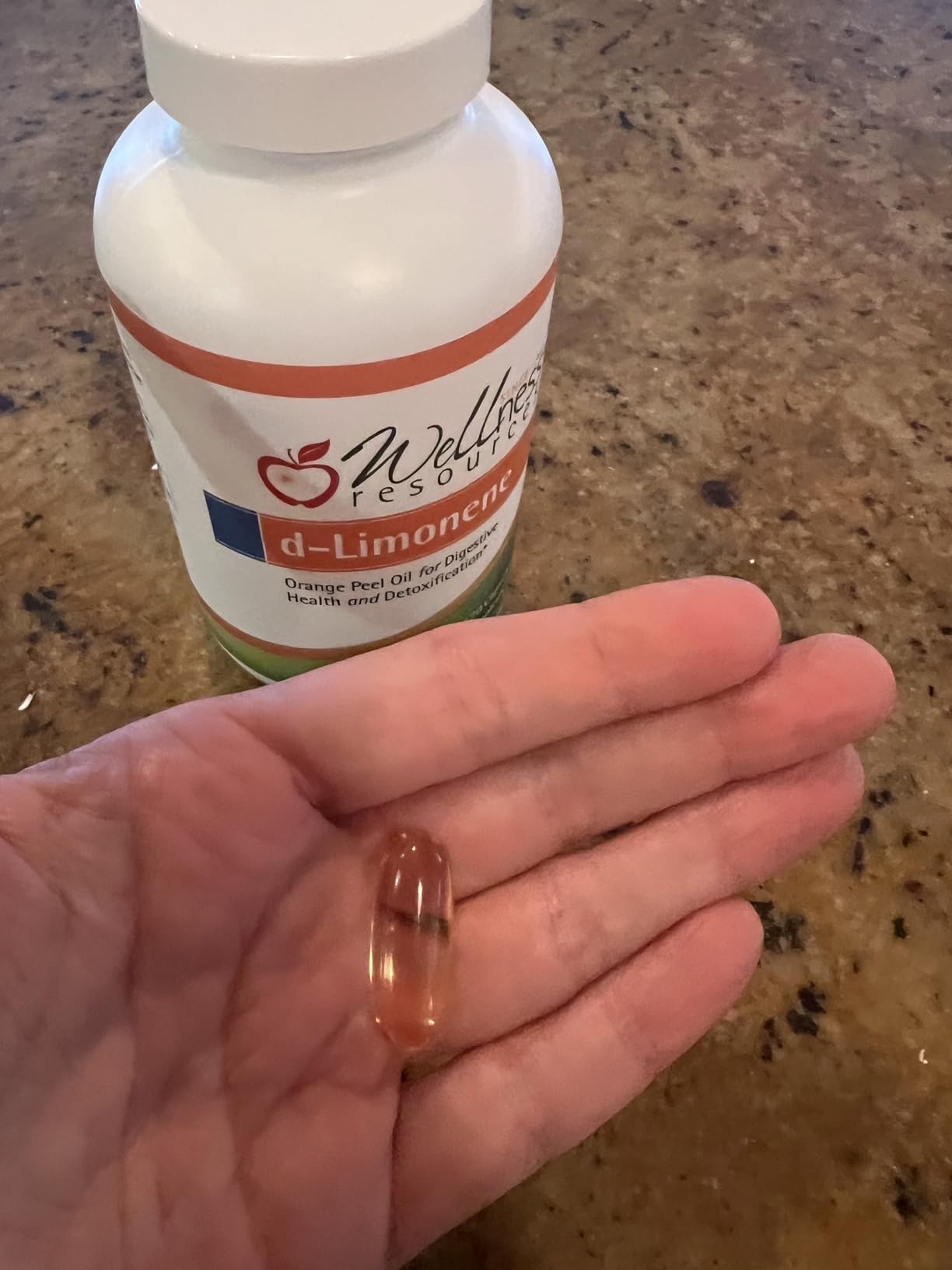 Wellness Resources High Potency d-Limonene Capsules 1000mg, 120 Capsules - Orange Peel Extract for Digestive Health, Heartburn, Acid Reflux, Detoxification customer photo 1