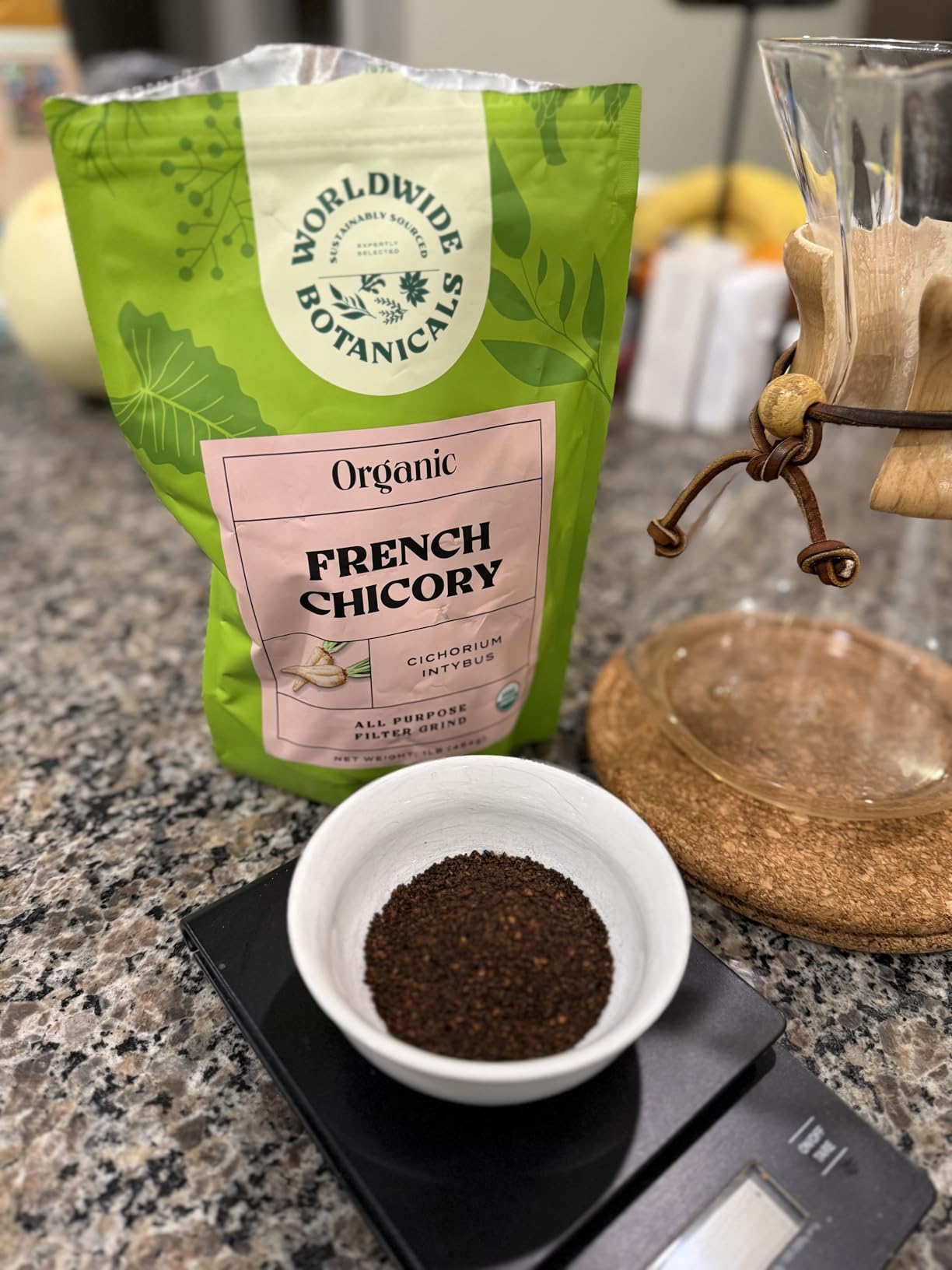 Worldwide Botanicals Organic French Chicory Root, 1 Pound - Brew Like Coffee, Blend Roasted Chicory Root With Coffee, Acid Free, Caffeine Free, Kosher customer photo 2