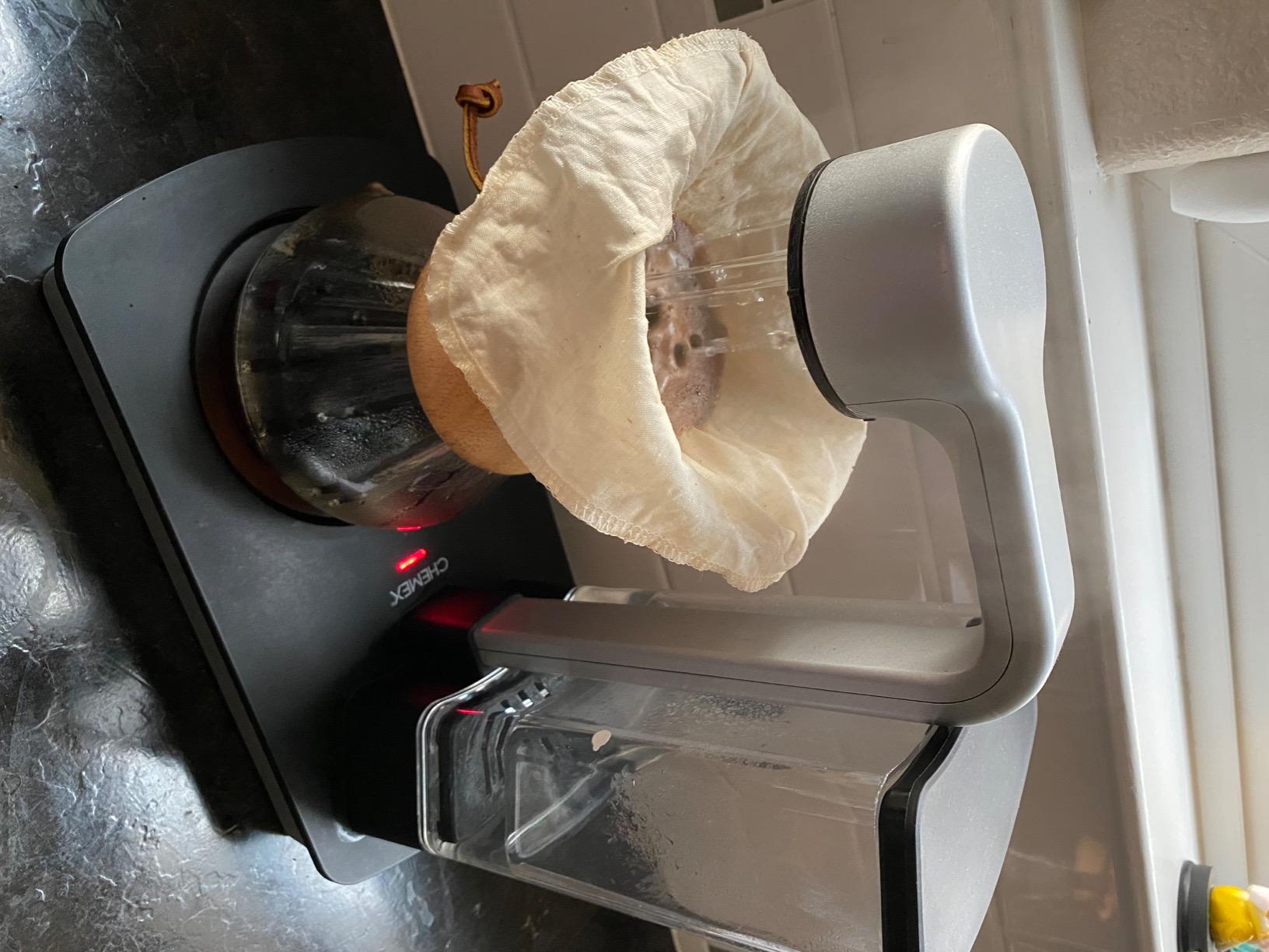 Pour Over Reusable Cloth Coffee Filter - Made in Canada of Hemp and Organic Cotton - Zero Waste, Eco-Friendly customer photo 2