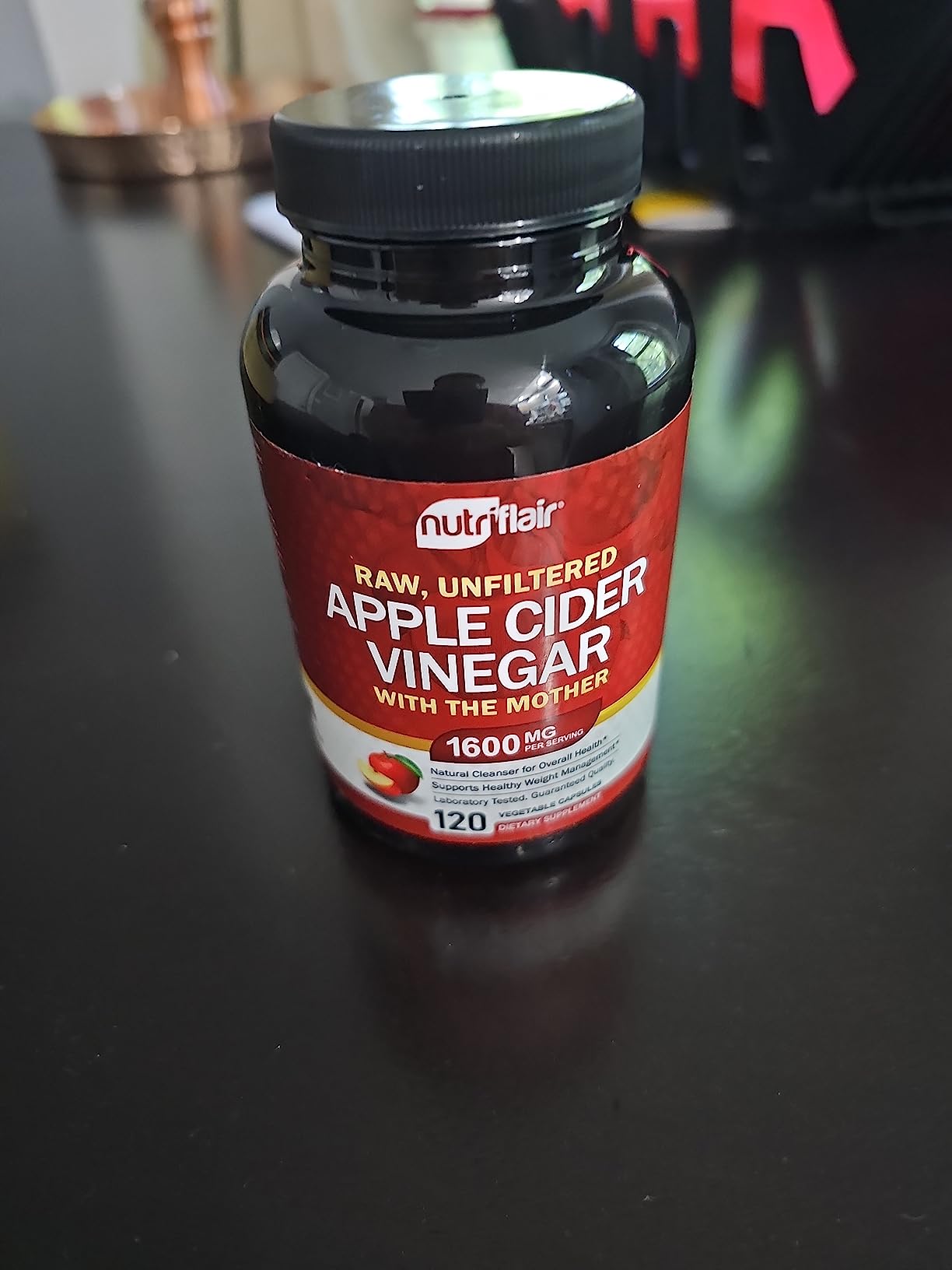 Apple Cider Vinegar Capsules with The Mother - 120 Vegan ACV Pills - Best Supplement for Healthy Weight Loss, Diet, Keto, Digestion, Detox, Immune - Powerful Cleanser & Appetite Suppressant Non-GMO customer photo 2