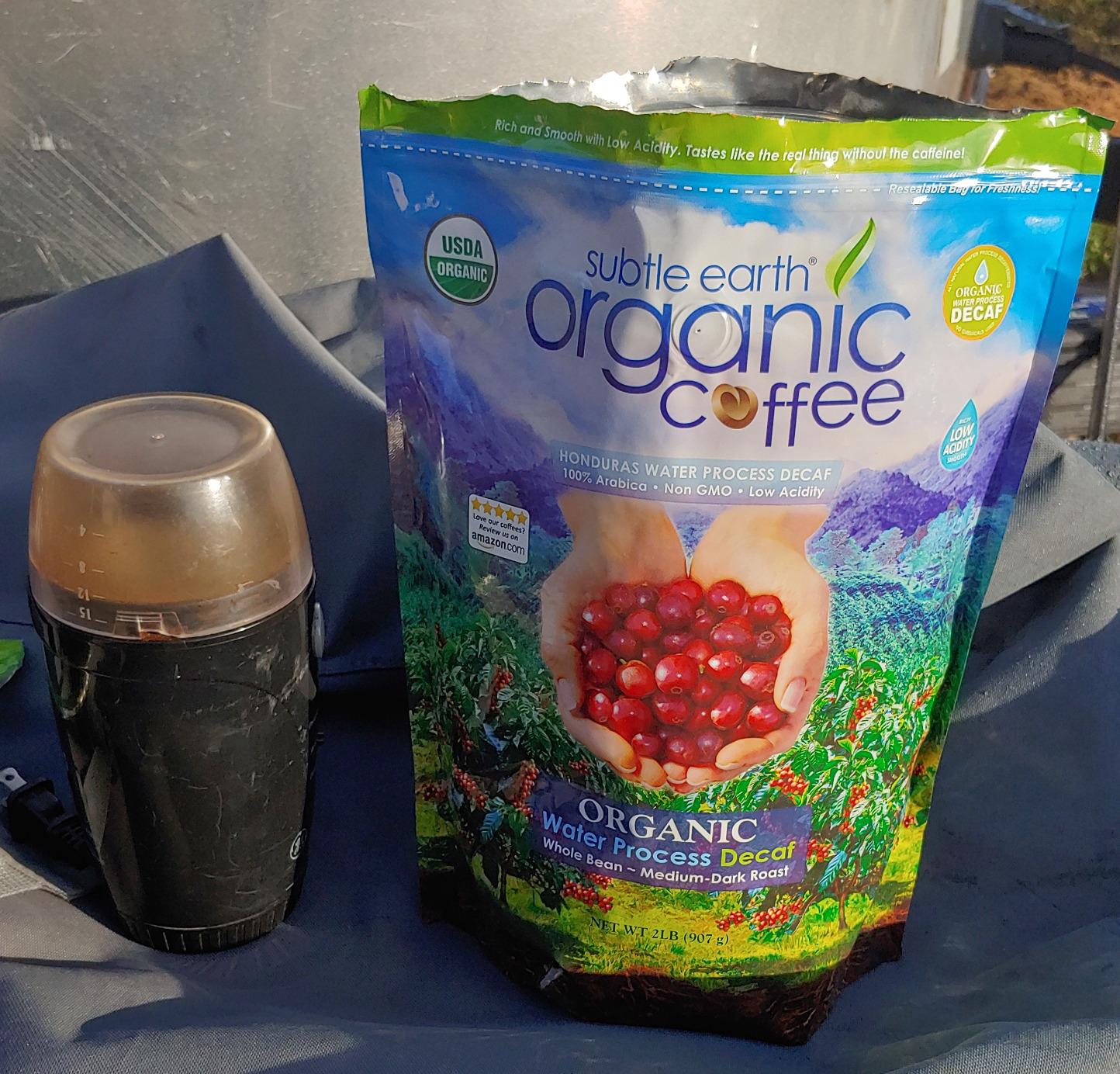 2LB Subtle Earth Organic Decaf - Swiss Water Process Decaf - Medium Dark Roast - Whole Bean Coffee - Low Acidity - Organic Certified by CCOF - 2 Pound Bag customer photo 2