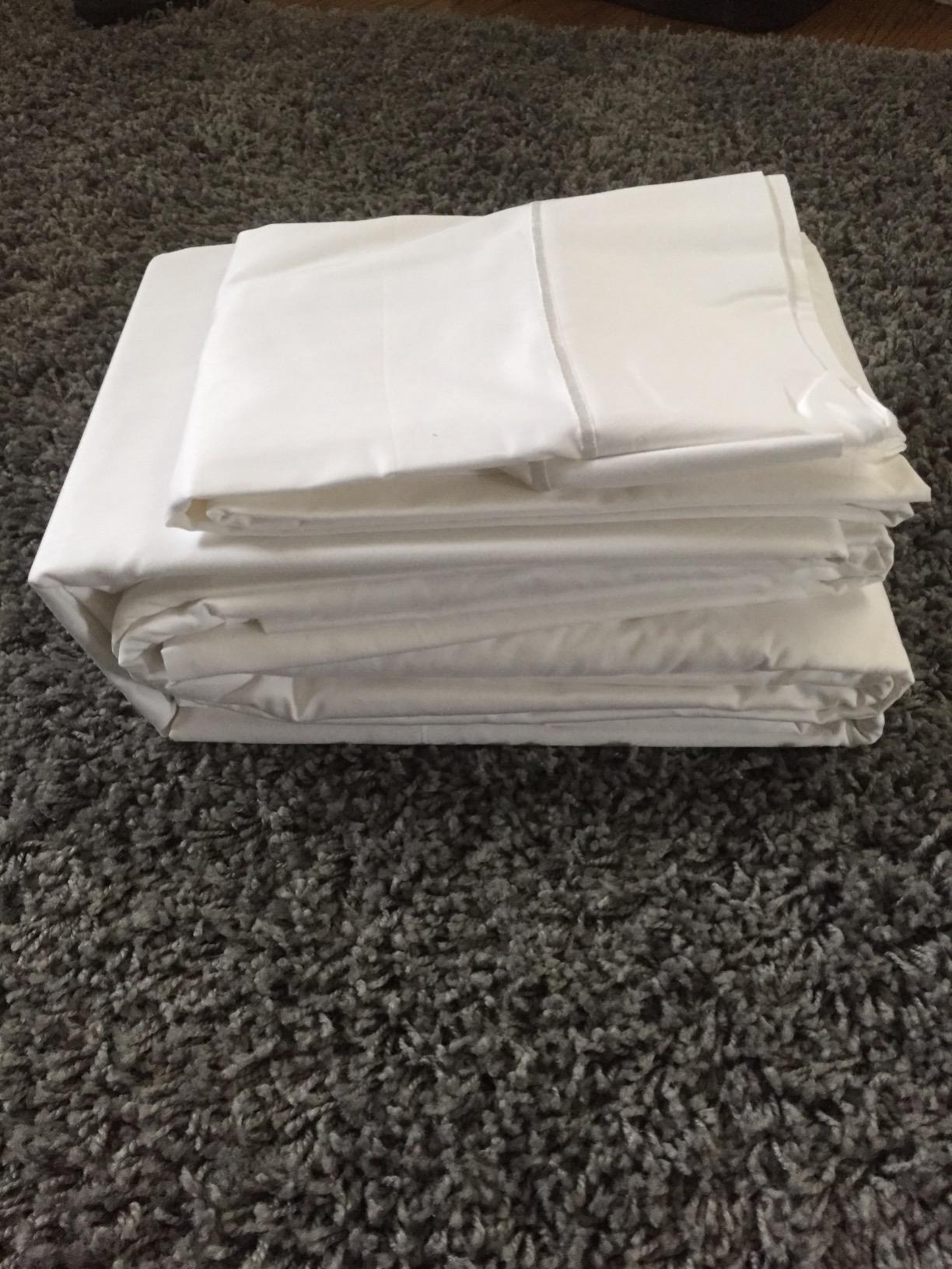 100% Organic Cotton Sheets King Size - GOTS Certified Organic Bed Sheets with Deep Pocket 500 Thread Count and Cozy Sateen Weave Gets Softer with Each Wash - Luxury 4 Piece Set (Natural, King) customer photo 1