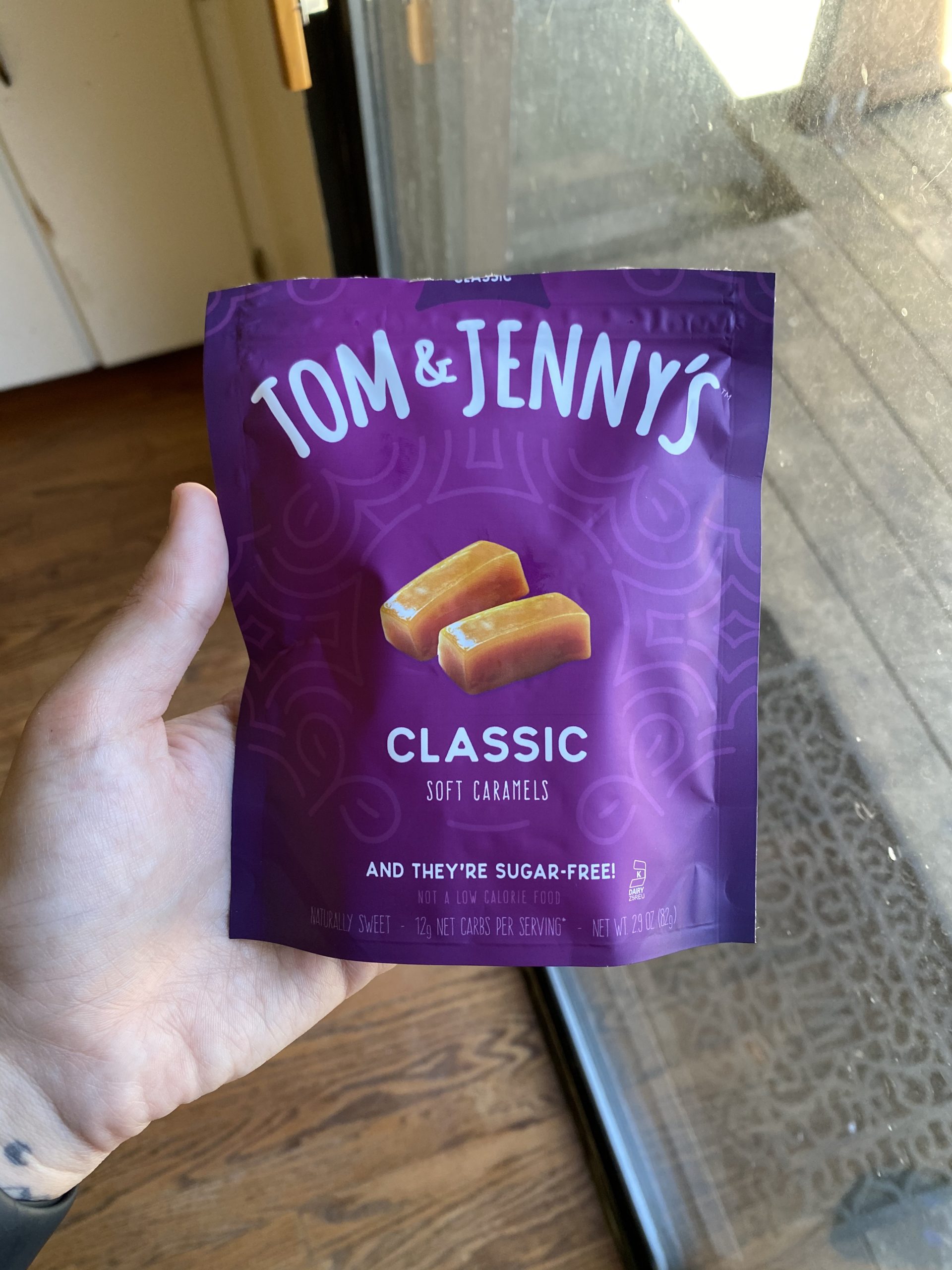 Tom & Jenny's Sugar Free Caramel - Individually Wrapped Sugar Free Candy - Zero Sugar Keto Caramels (Sea Salt & Vanilla Classic Chewy Caramel) customer photo 1